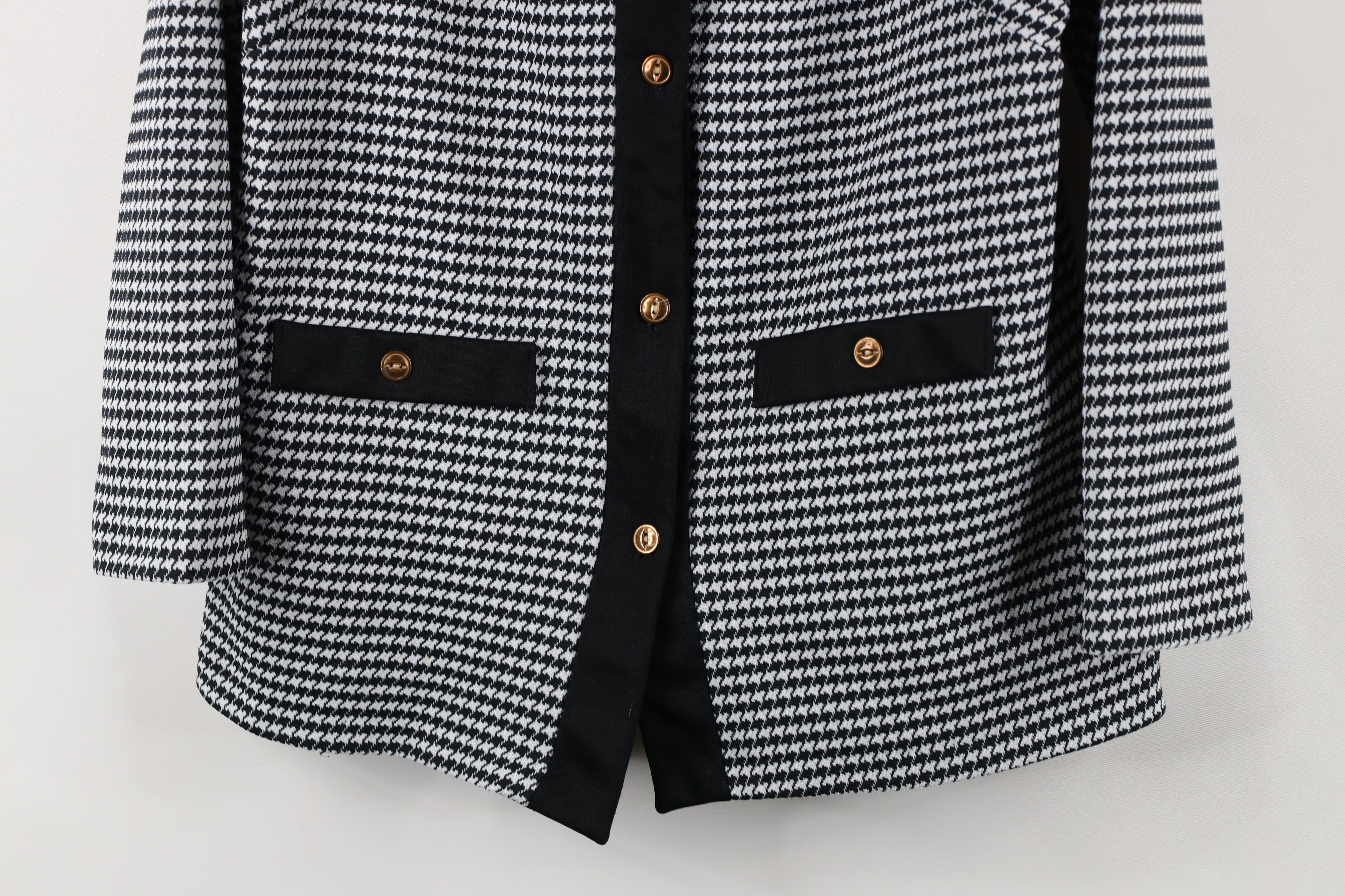 Vintage Vintage 60s Streetwear Houndstooth Knit Blazer Jacket USA Size S / US 4 / IT 40 - 3 Thumbnail