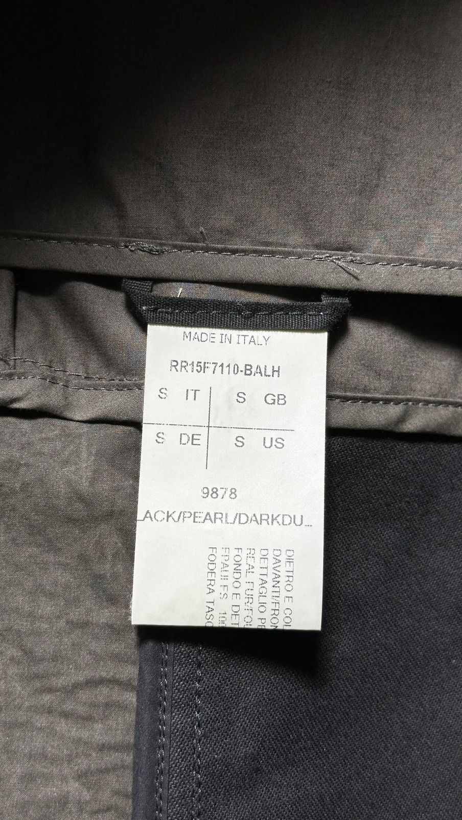 Rick Owens FW15 SPHINX Runway Sleeveless tunic (S)