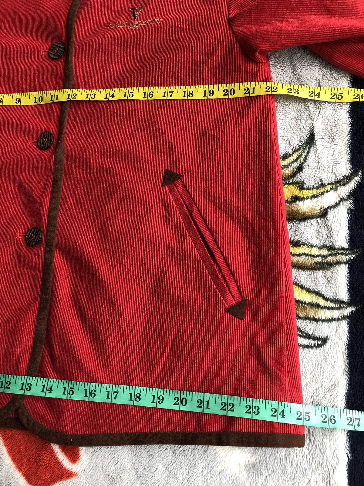If Six Was Nine × Japanese Brand × RED Valentino Claudio Valentino Paris Red Jacket Size M / US 6-8 / IT 42-44 - 8 Thumbnail