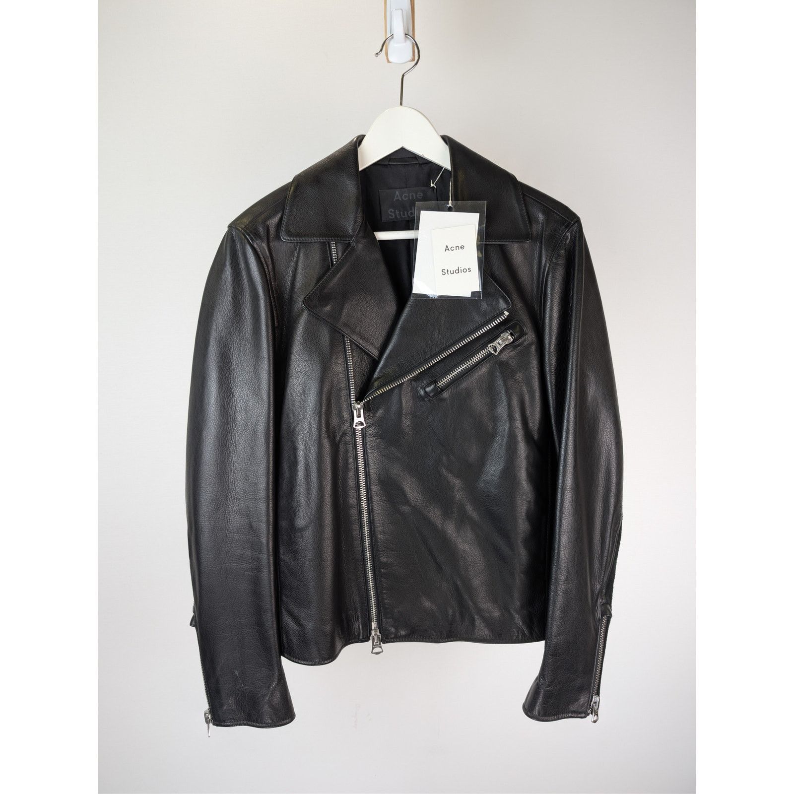 Acne Studios NATECLEANレザーダブルライダースジャケット46 Acne 