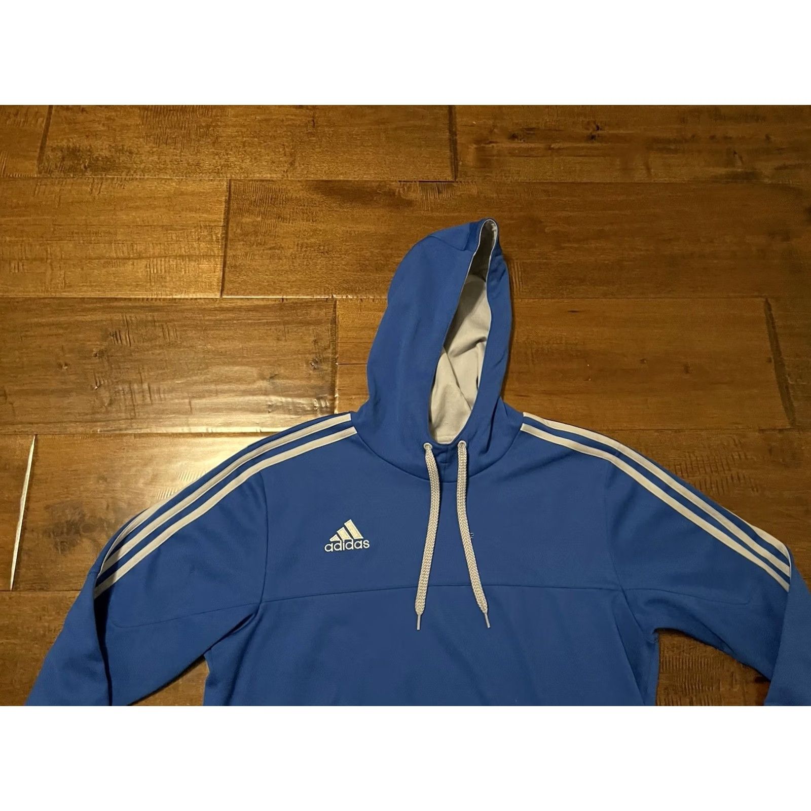 Adidas Adidas Tiro 15 Blue Soccer Pullover Hoodie Sweatshirt AB8391 - Men's Medium Hoodie Size US M / EU 48-50 / 2 - 2 Thumbnail