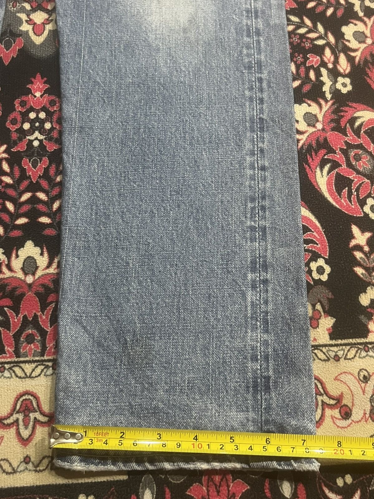 Vintage Journal Standard Homestead Blue Faded Distress Selvedge Jean Size US 32 / EU 48 - 17 Thumbnail