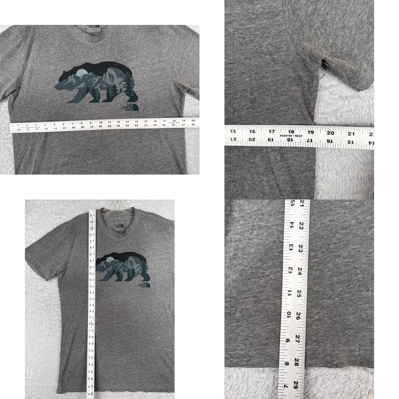 The North Face The North Face Shirt Men S Gray Crew Neck 100% Cotton Logo T-Shirt Mens White Bear Logo Read Size US S / EU 44-46 / 1 - 8 Thumbnail