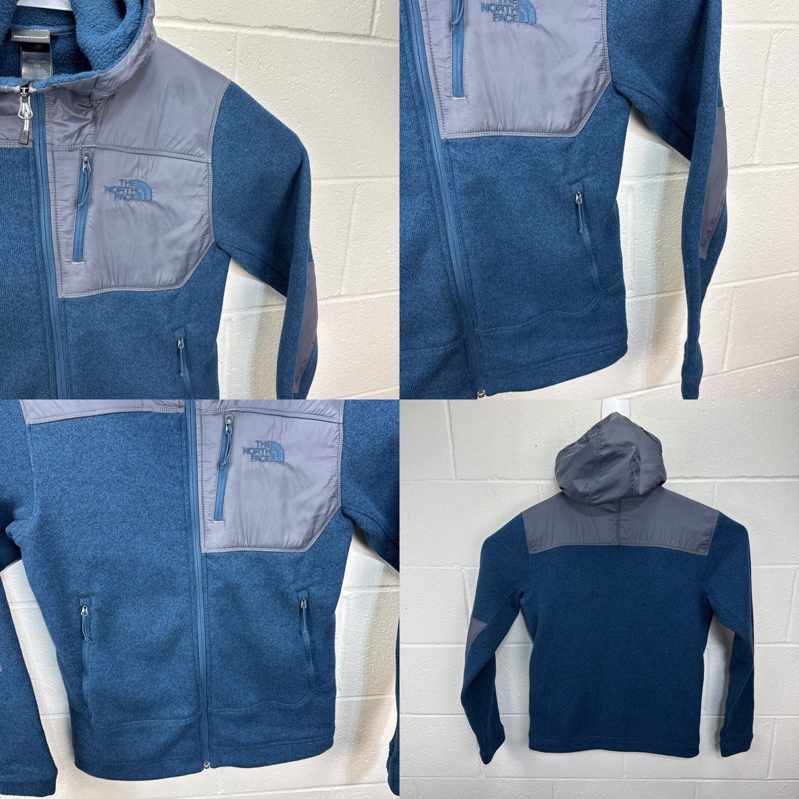 The North Face VINTAGE The North Face Jacket Mens S Teal Hooded Fleece Full Zip Outdoor Hiking Size US S / EU 44-46 / 1 - 8 Thumbnail