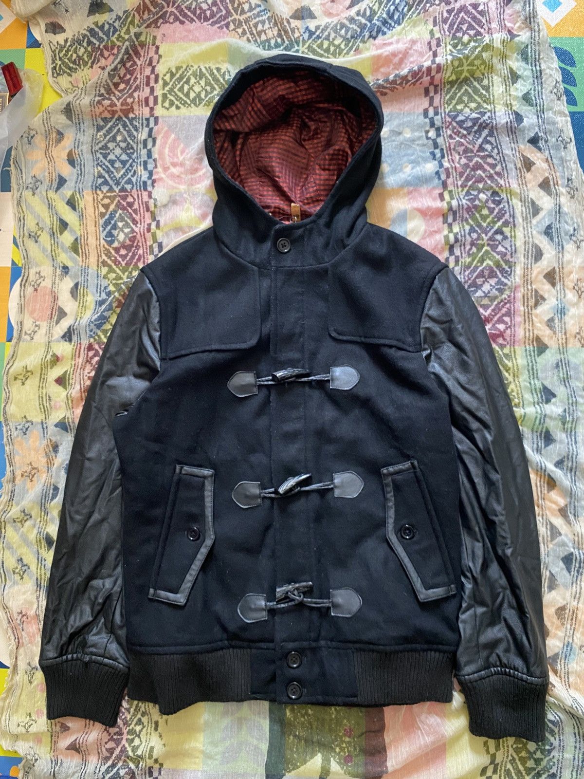 Japanese Brand Mitsumine wool leather gothic punk jacket vkei style Size US L / EU 52-54 / 3 - 1 Thumbnail