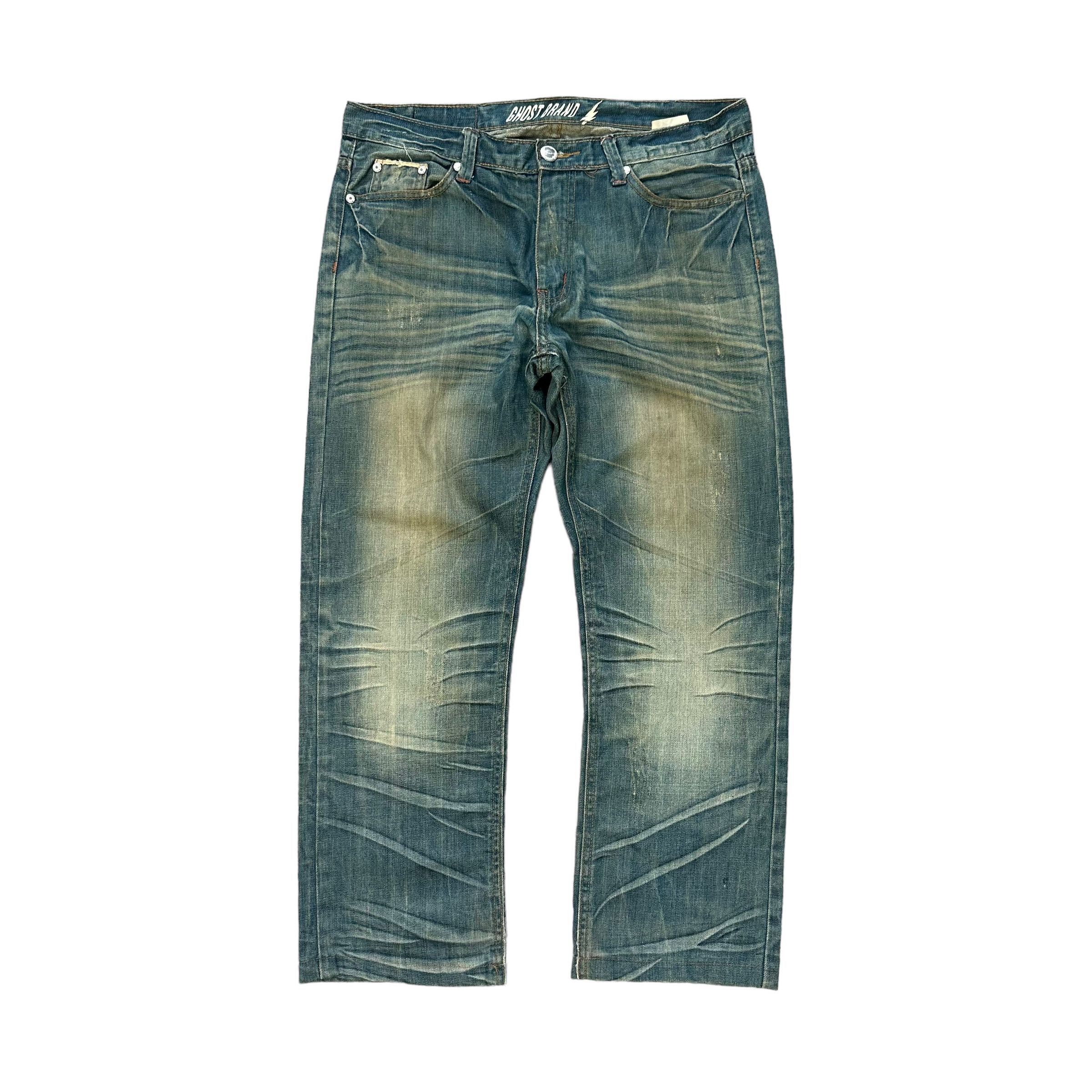 Japanese Brand GHOST BRAND TECHNICAL JEANS RUSTY DENIM PANT #7799-176 Size US 34 / EU 50 - 1 Thumbnail