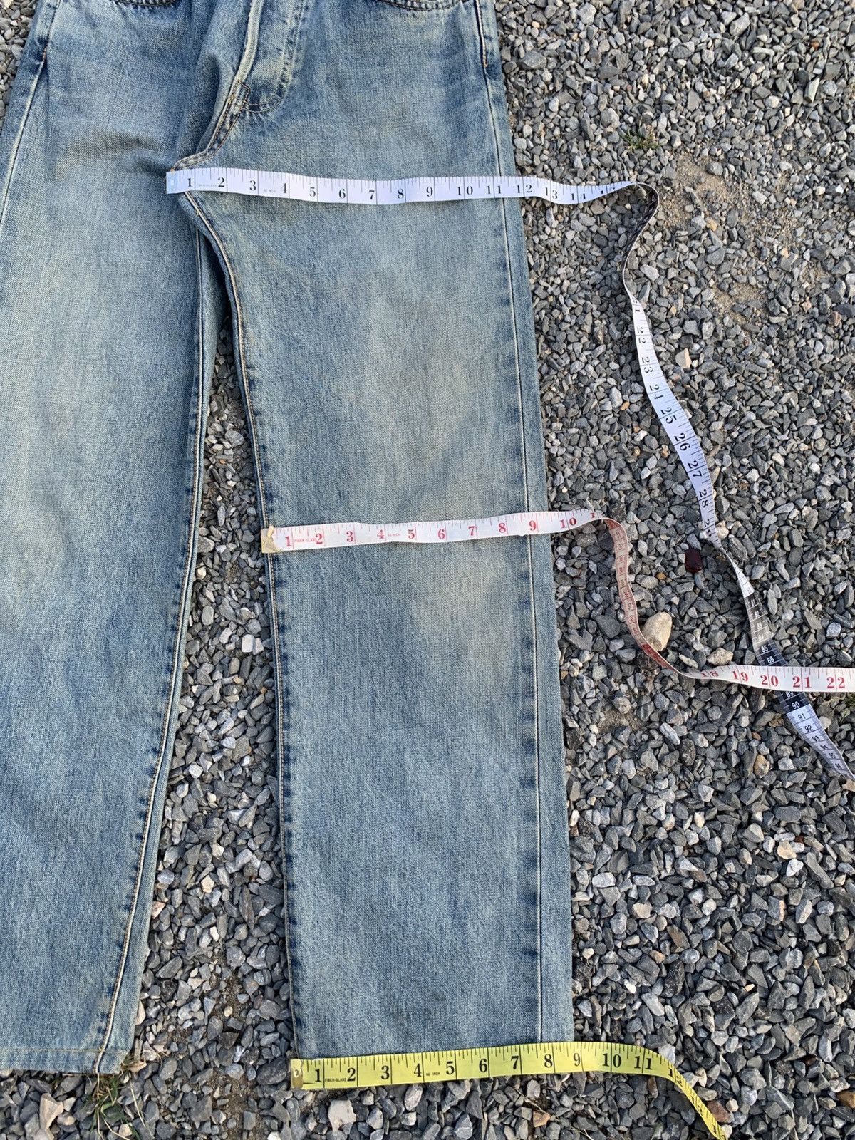 Kapital VINTAGE EDWIN SELVEDGE RUSTY FADED DISTRESSED DENIM Size US 27 - 18 Thumbnail