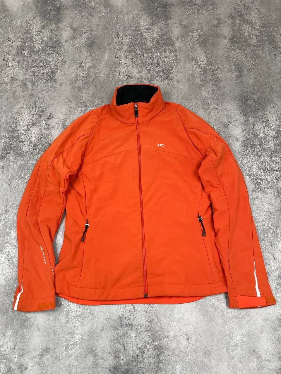 KJUS Kjus Women Softshell Jacket Windproof Fleece Lined Orange Size L / US 10 / IT 46 - 1 Thumbnail