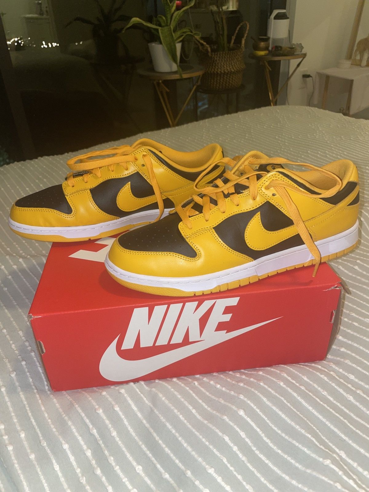 Nike Nike Dunk Low Retro ‘Goldenrod’ Size US 12 / EU 45 - 5 Thumbnail
