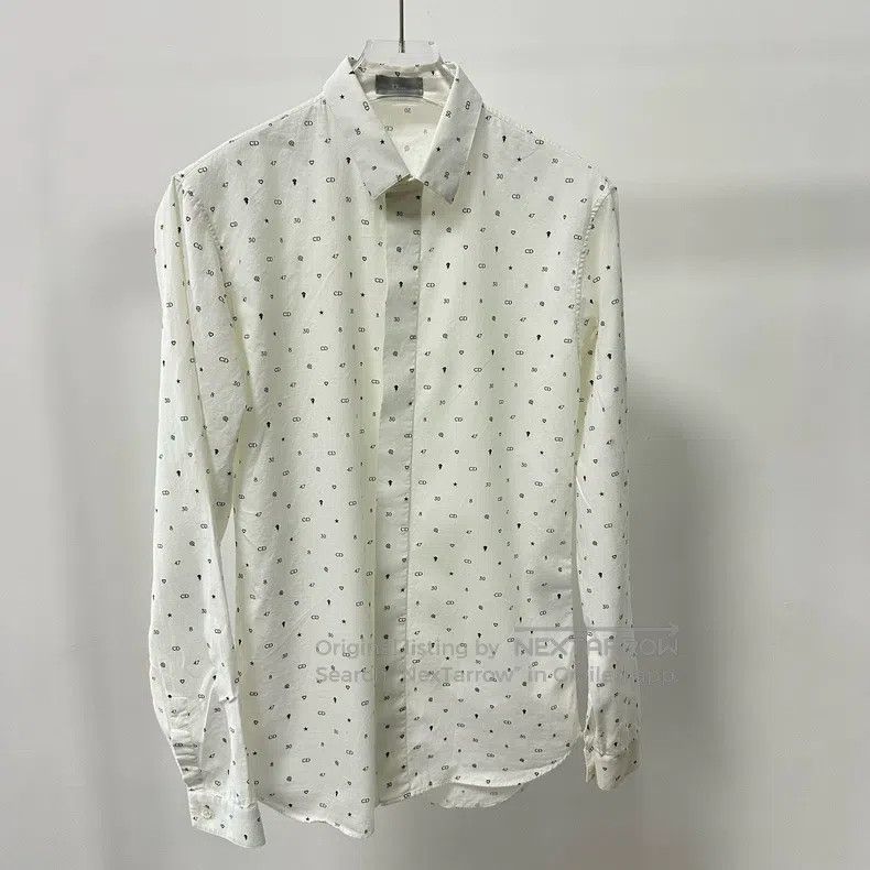 Dior Dior Size 37 Full-print logocd shirt Size US XXS / EU 40 - 1 Thumbnail