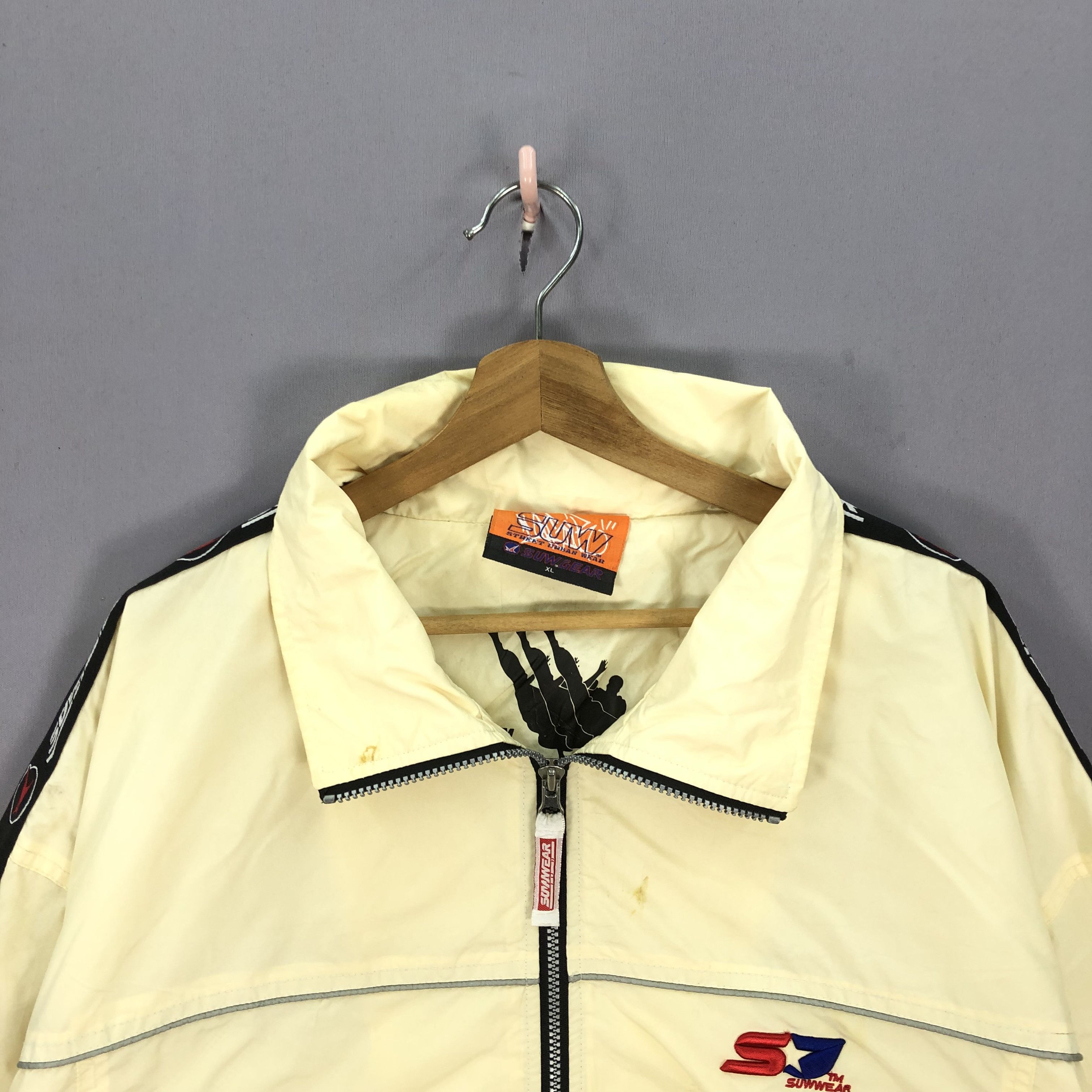 Japanese Brand × Vintage Vintage 90s Suw Gear Hoodie Windbreaker Jacket Size US XXL / EU 58 / 5 - 5 Thumbnail