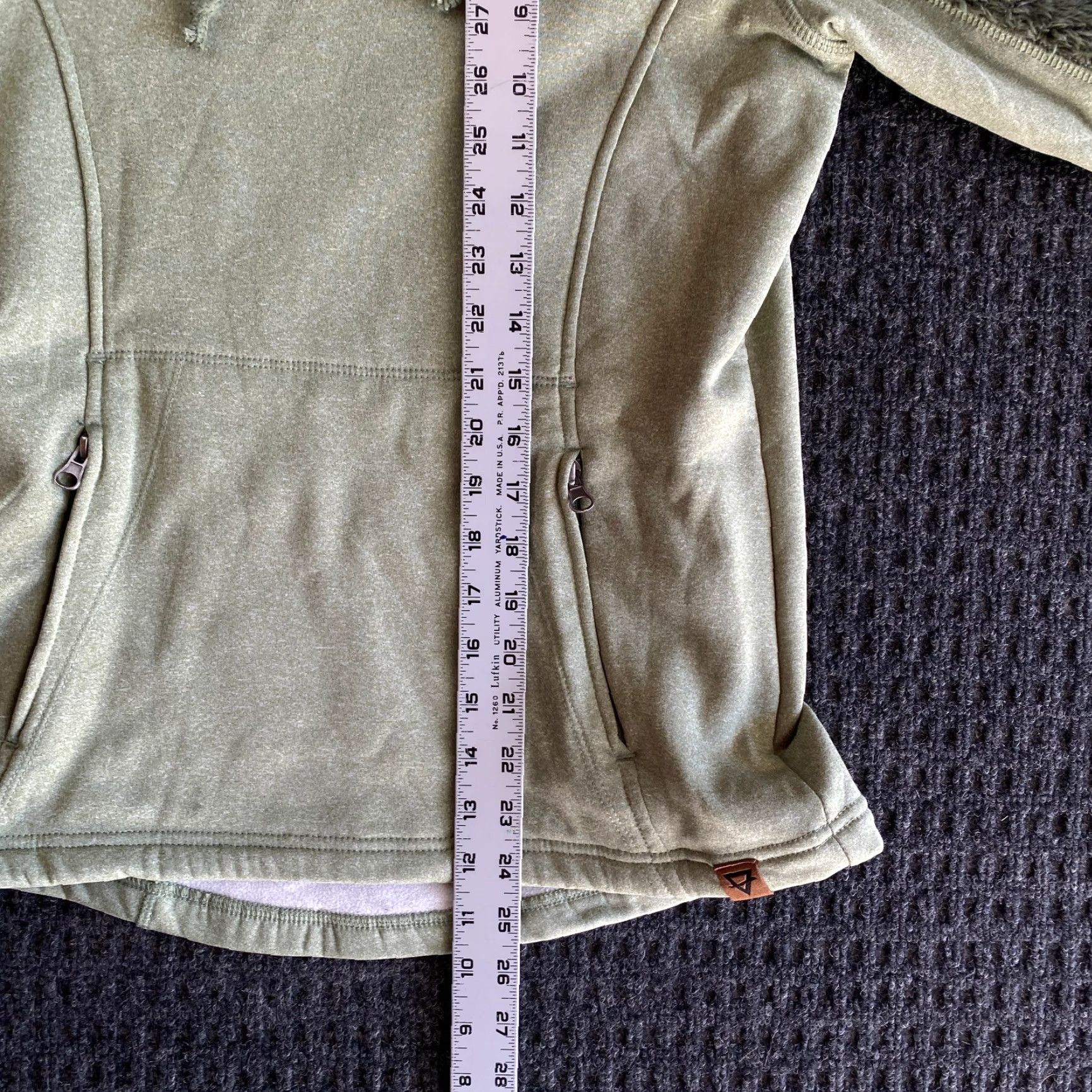 LIV Outdoor VINTAGE Women’s Liv Outdoor Hoodie Sweater Green Sherpa Soft Button Collar Small Size S / US 4 / IT 40 - 6 Thumbnail