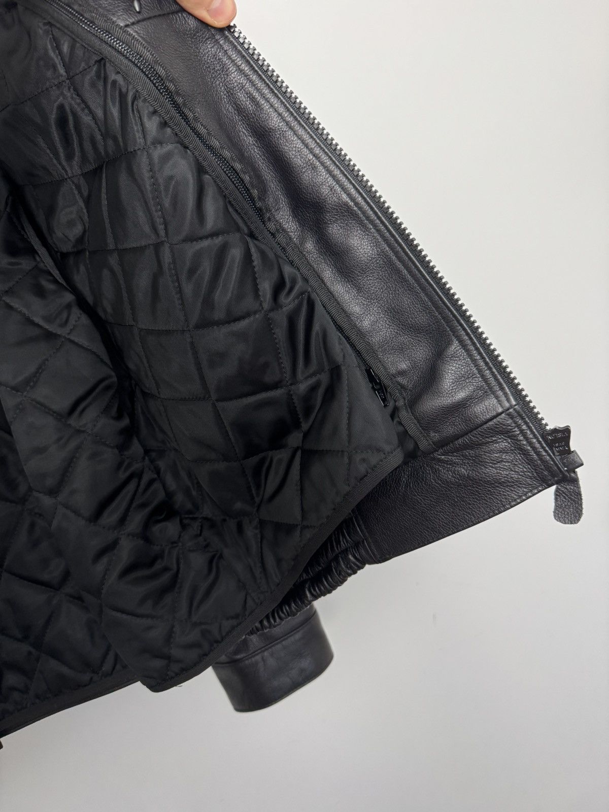 Leather Vintage Genuine Real Leather Jacket High Quality Rock Punk Size US L / EU 52-54 / 3 - 6 Thumbnail