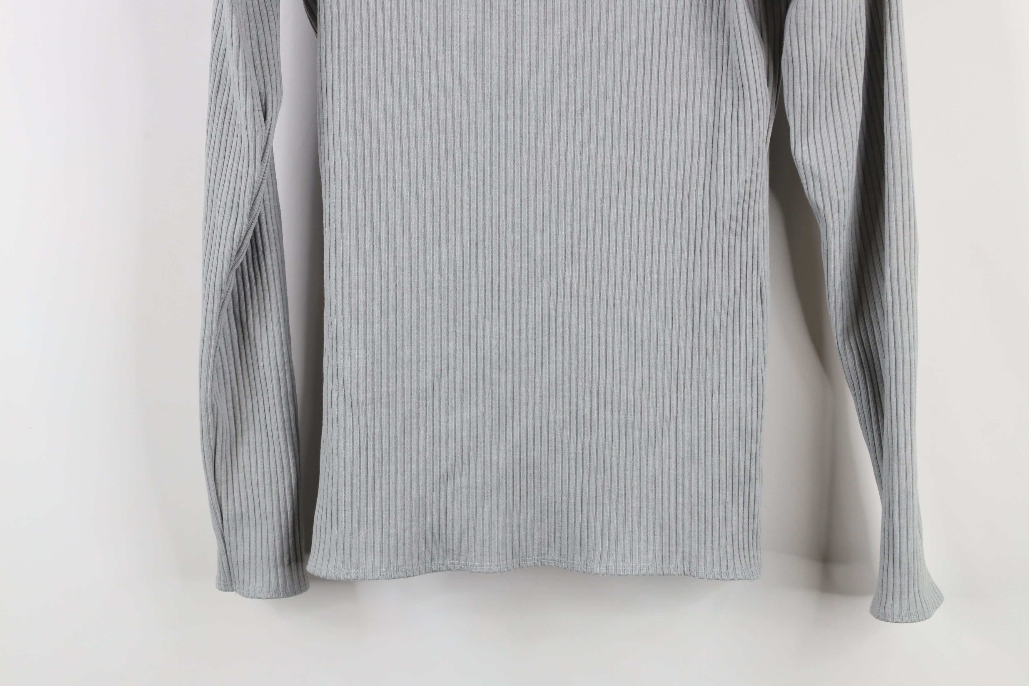 Abercrombie & Fitch × Vintage Vintage Y2K Abercrombie & Fitch Knit Funnel Neck Shirt Gray Size M / US 6-8 / IT 42-44 - 3 Thumbnail