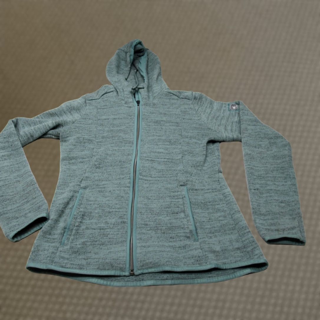 Vintage KUHL Ascendyr Hoody Jacket Women Small Green Lightweight Fleece Full Zip Hiking Size S / US 4 / IT 40 - 1 Thumbnail
