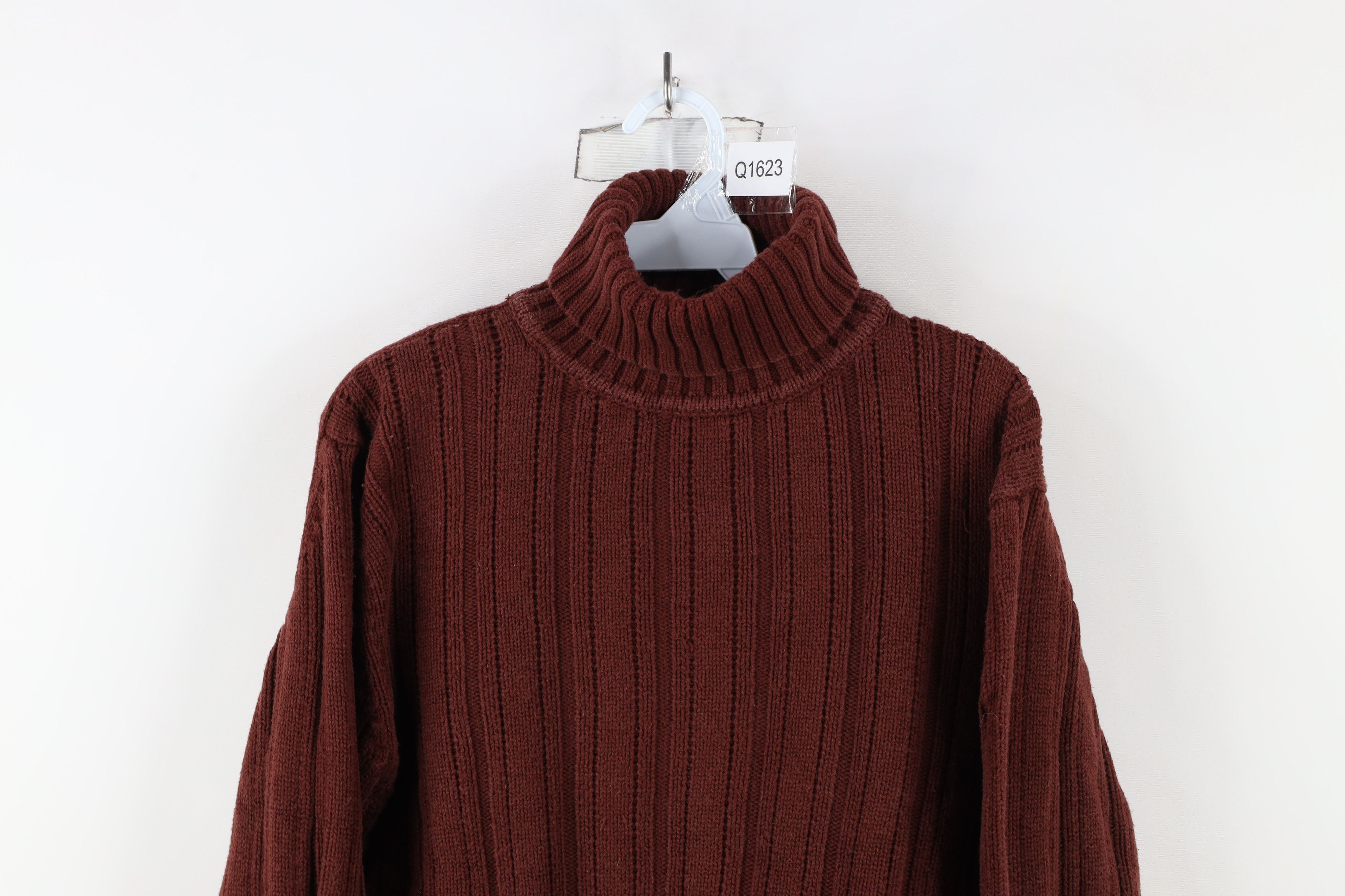 Gap × Vintage Vintage Y2K Gap Heavyweight Ribbed Knit Turtleneck Sweater Size US M / EU 48-50 / 2 - 2 Thumbnail