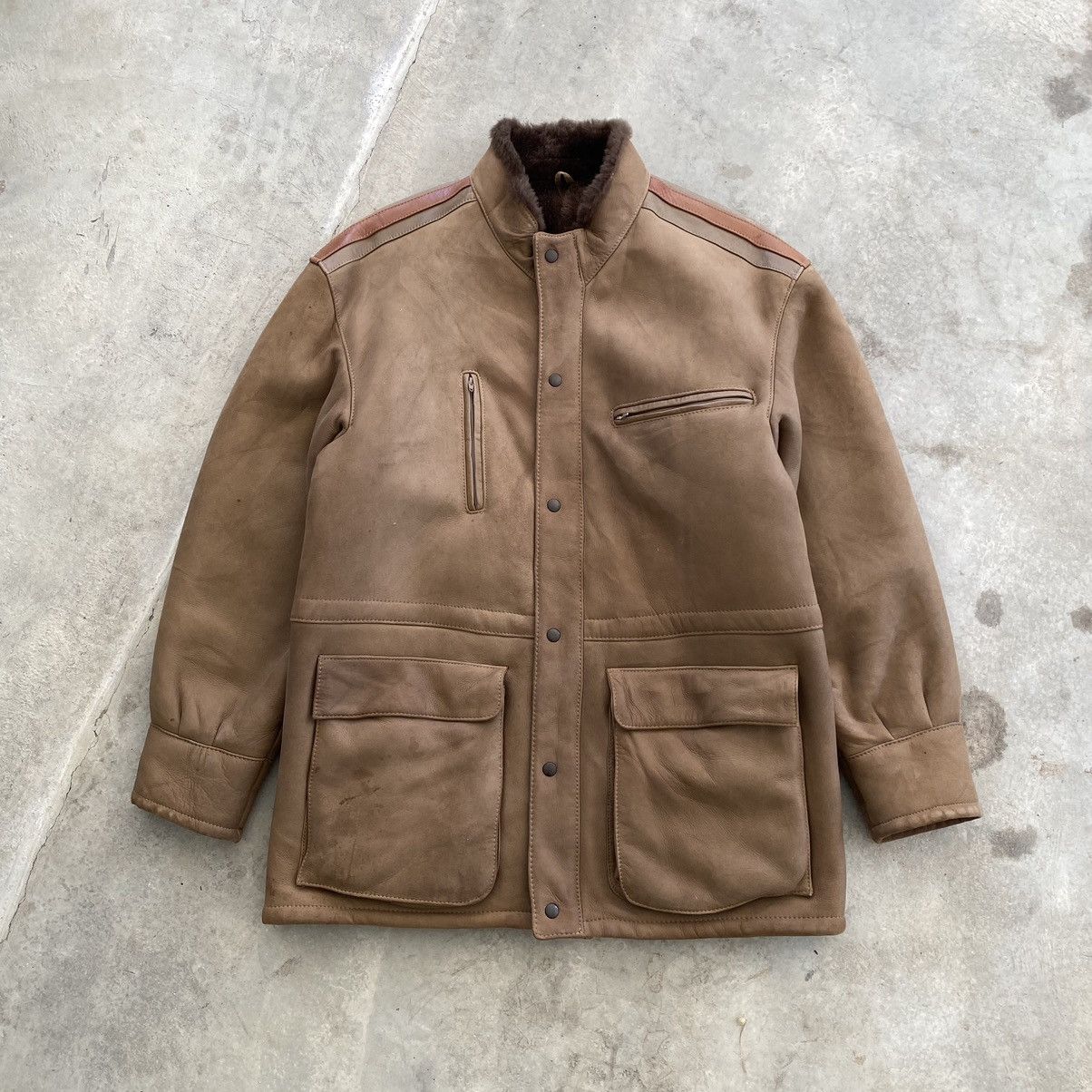 Other Artesania De La Piel Sheepskin Zipper Coat Jacket Size US M / EU 48-50 / 2 - 1 Thumbnail