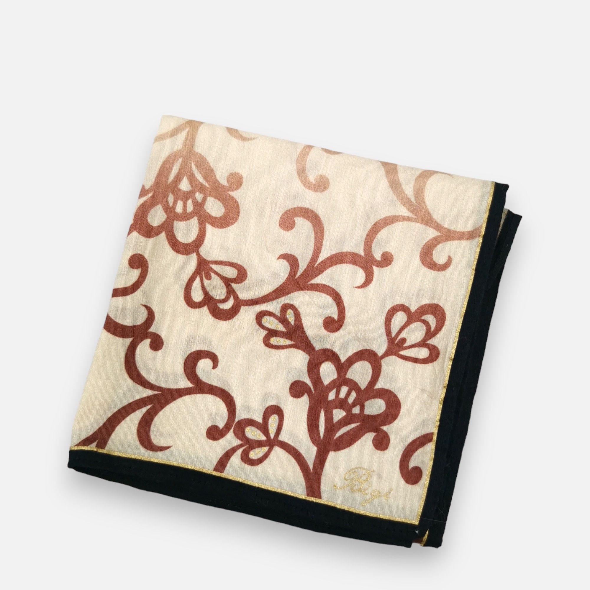 BIGI × Vintage Vintage Bigi Handkerchief Pocket Square Bandana Size ONE SIZE - 4 Thumbnail
