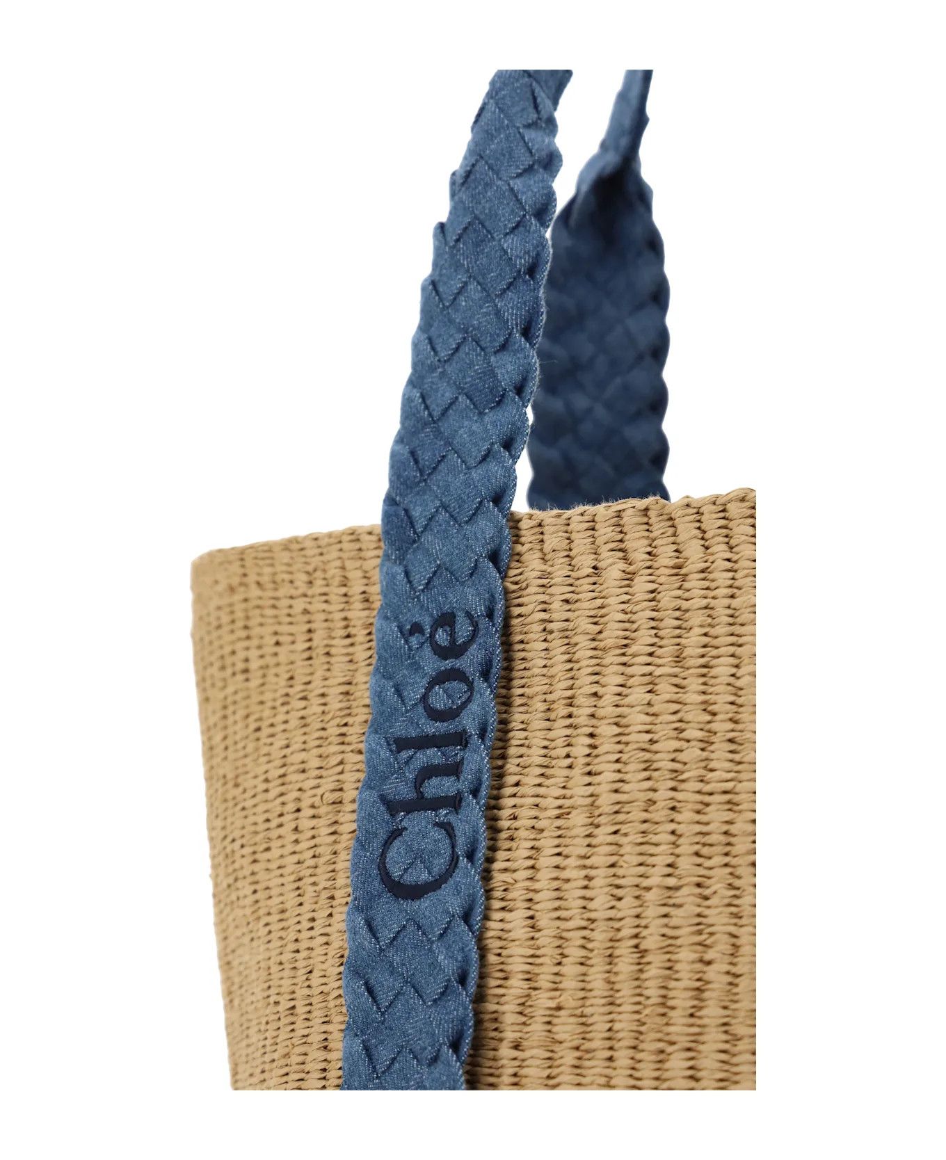 Chloe o1loc1c10226 Size: OS / Woody Basket Bag in Denim Size ONE SIZE - 4 Thumbnail