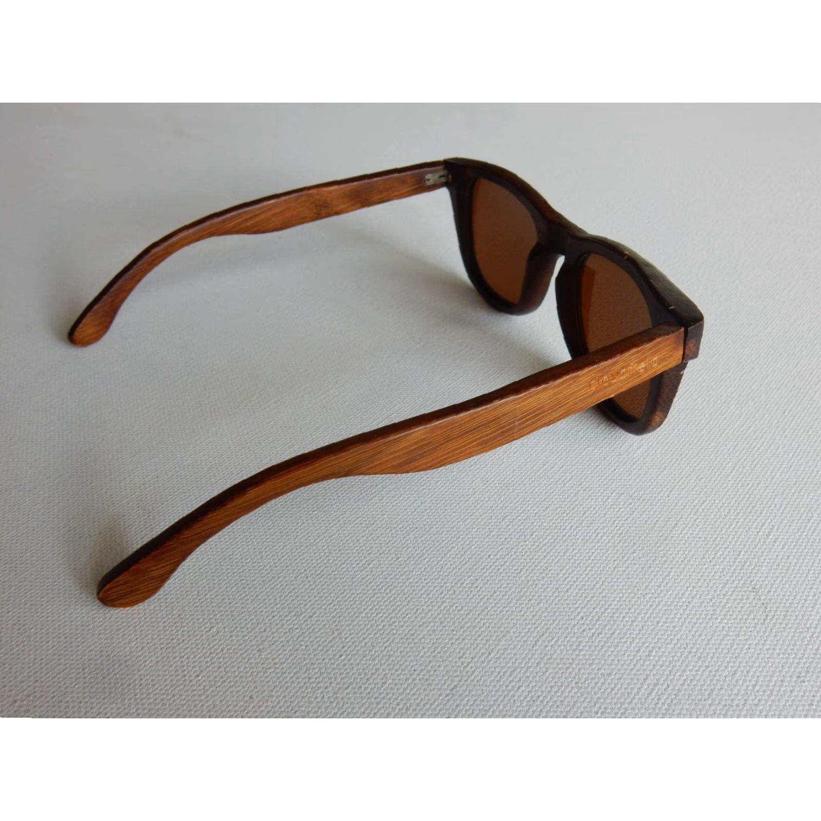 Vintage VINTAGE Cloudfield Sunglasses Unisex Adults Brown Wood Bamboo Size ONE SIZE - 3 Thumbnail
