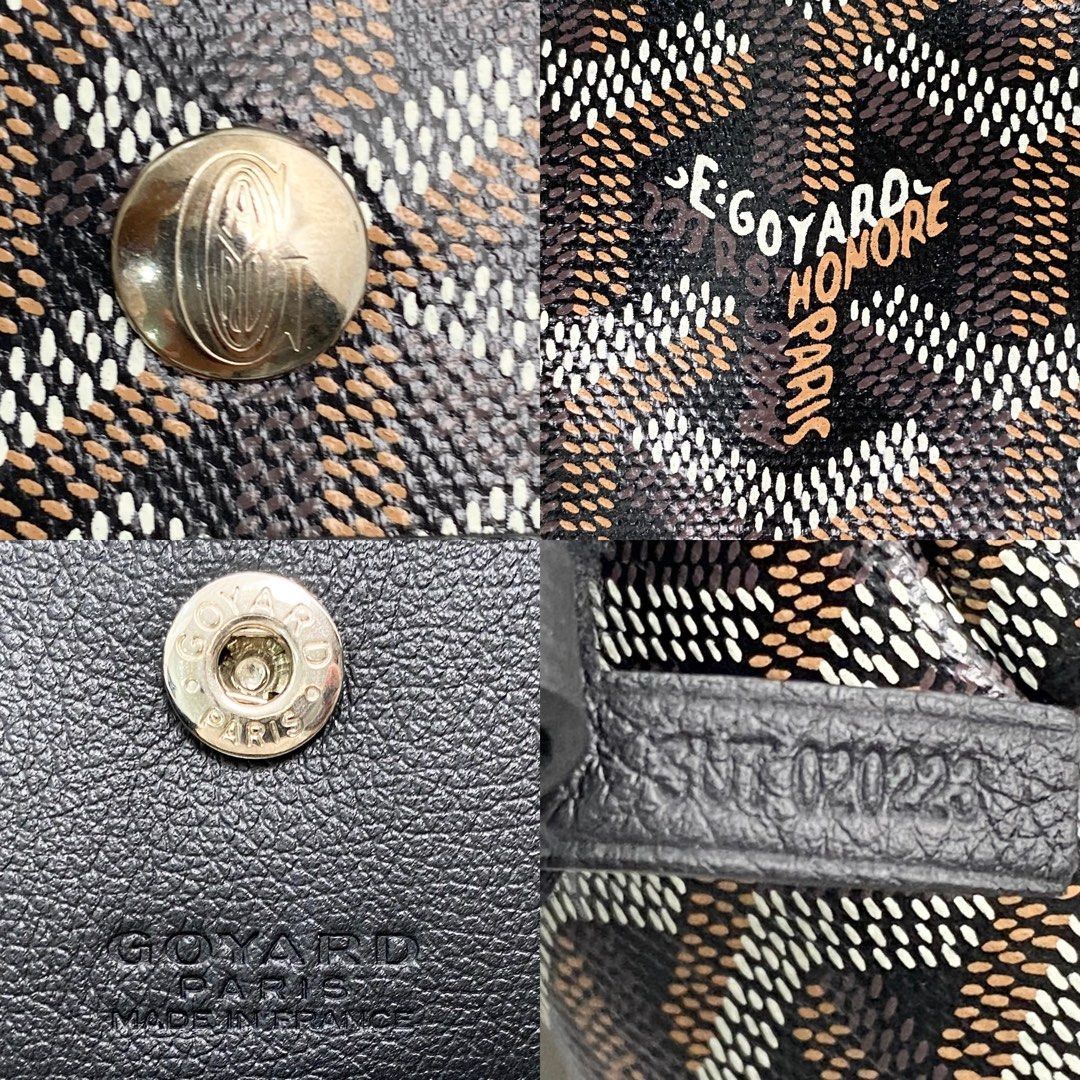 Goyard Noir Saint Louis GM Tote Bag