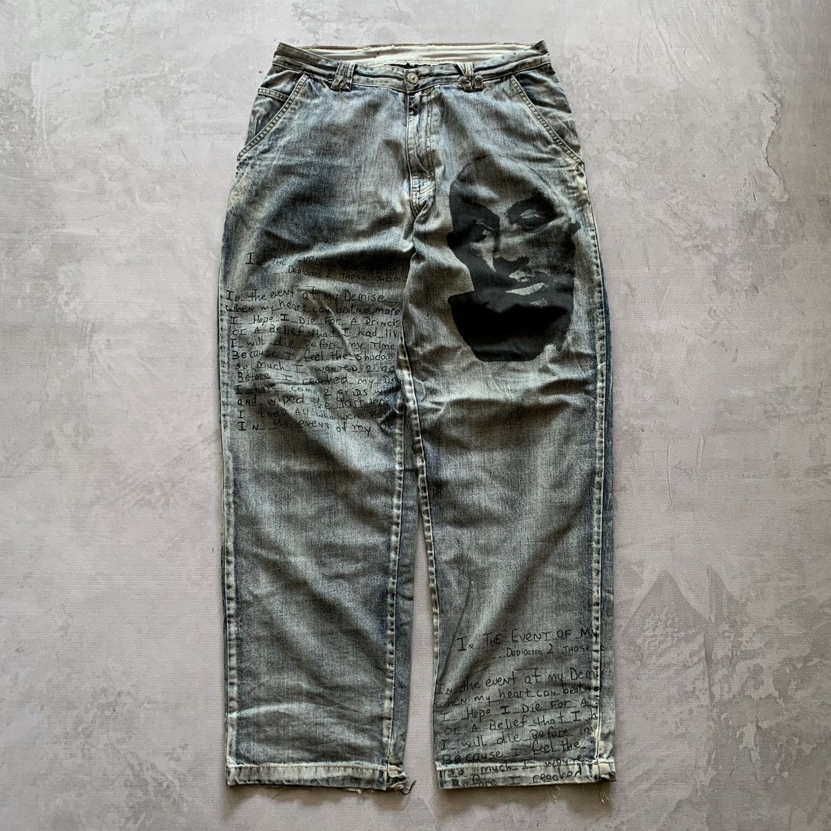 Makaveli Vintage Y2K Makaveli 2Pac Shakur Baggy Pants Size US 34 / EU 50 - 3 Thumbnail