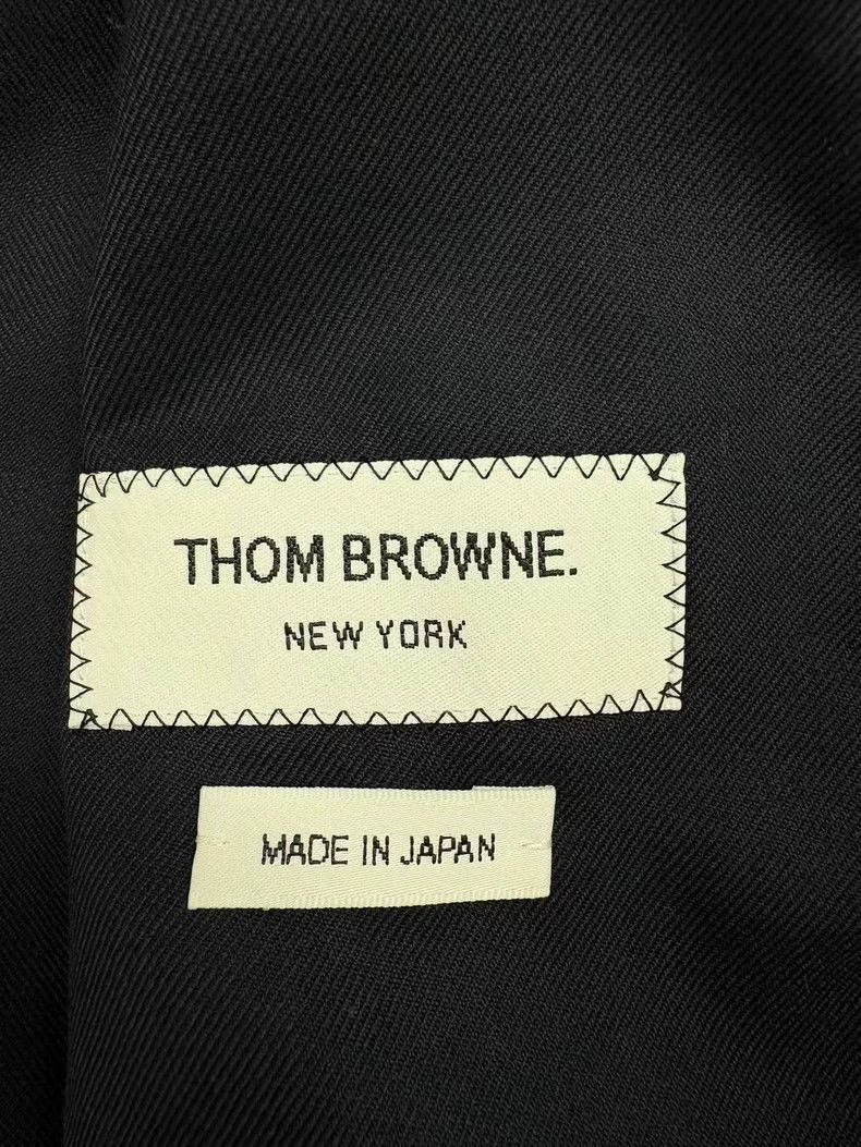 Thom Browne Thom browne Black four-striped oblique zipper functional ja Size US XS / EU 42 / 0 - 3 Thumbnail