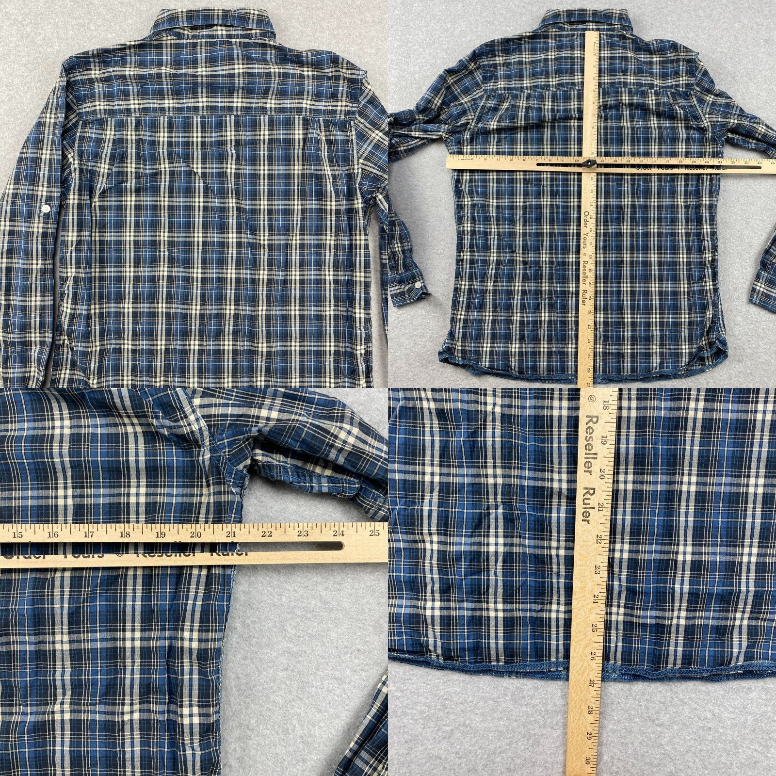 Wrangler VINTAGE Wrangler 1947 NC Button Up Shirt Mens Large Plaid Long Sleeve Western Cowboy User Size US L / EU 52-54 / 3 - 8 Thumbnail