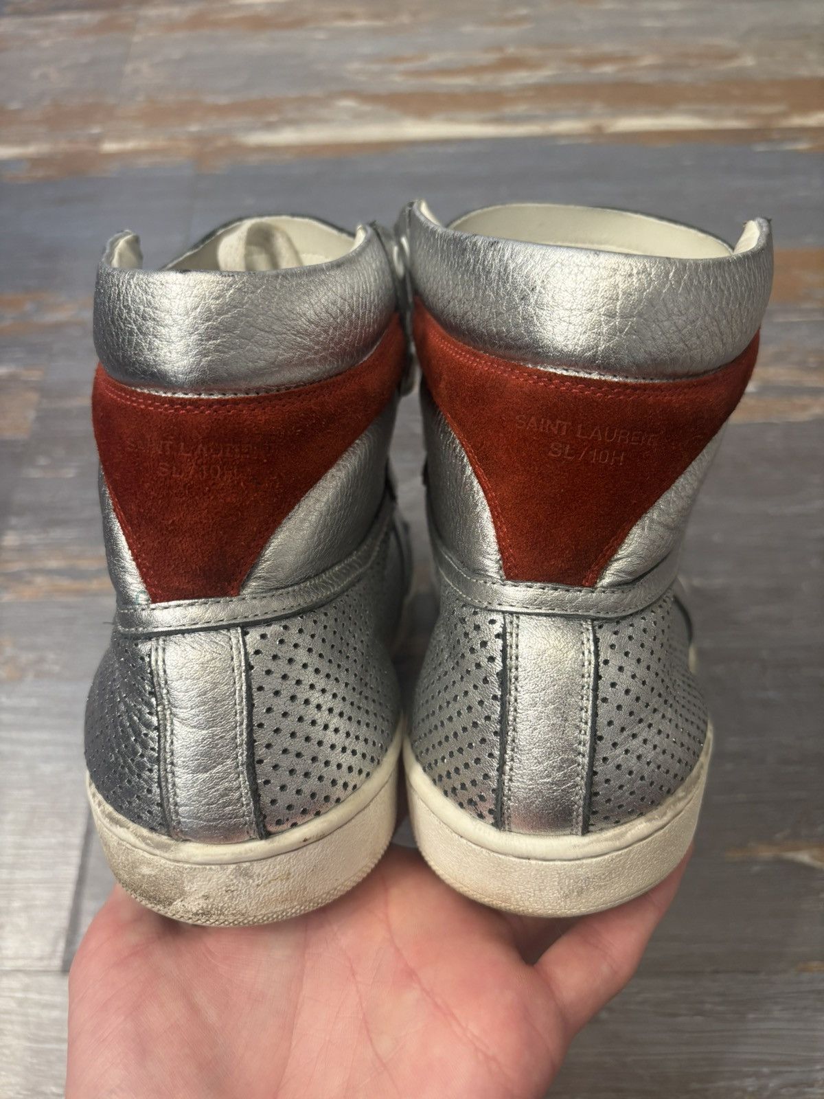 Saint Laurent Paris Saint Laurent PL-10 Silver Size 10 Size US 10 / EU 43 - 6 Thumbnail