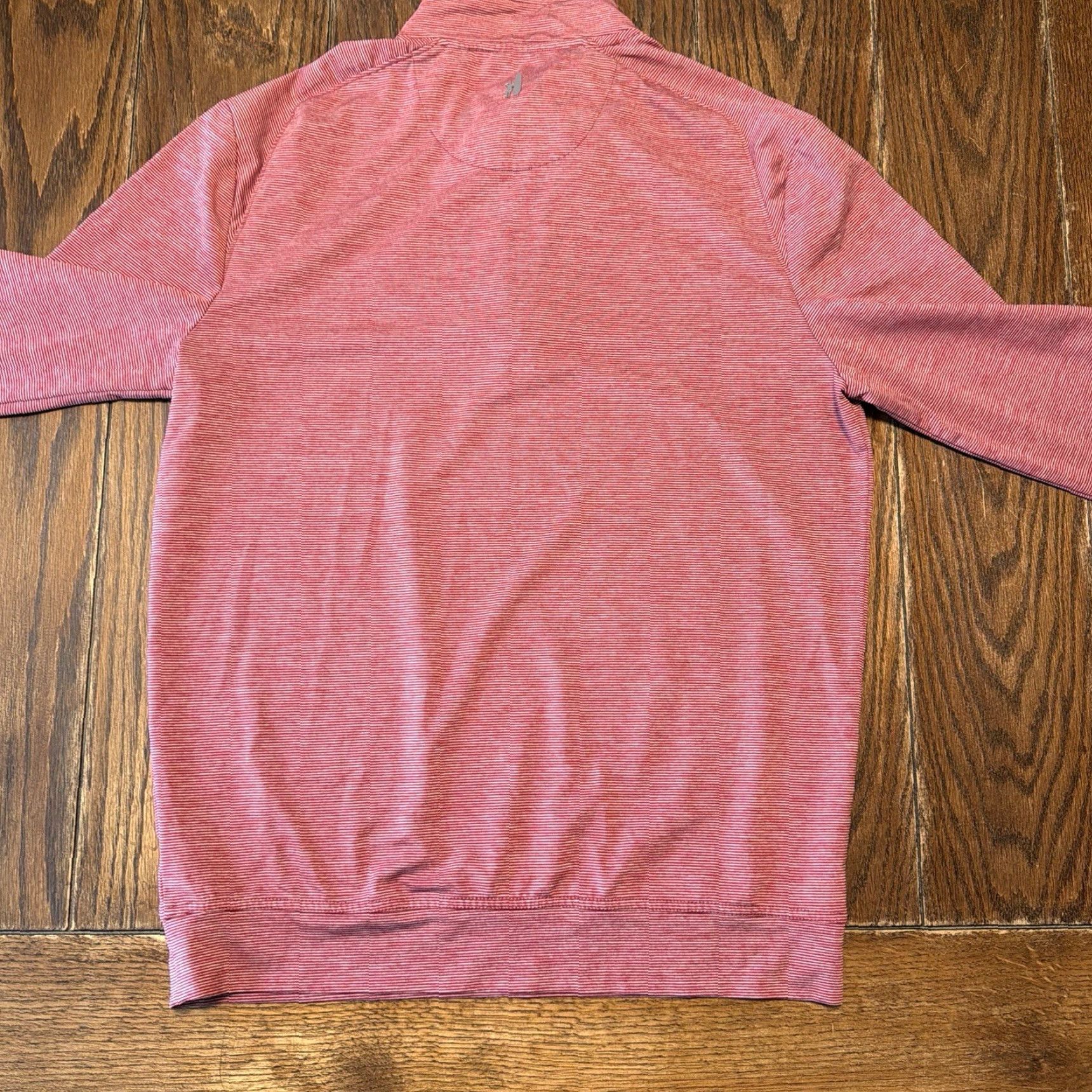 johnnie-O johnnie-O Mens Small Golf Polo Striped Montour Heights Country Club Performance Regular 1/4 Zip Logo Embroidered Red Mens Polo Country Club Golf Size US S / EU 44-46 / 1 - 5 Thumbnail