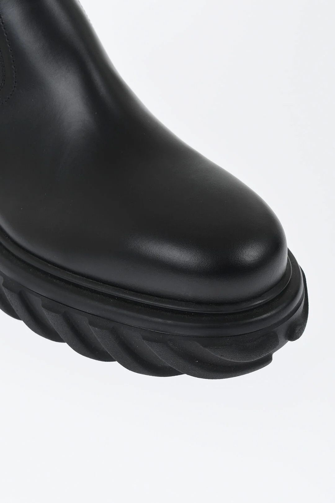 Off-White og1mm0426 Leather Ankle Boots in Black Size US 12 / EU 45 - 5 Thumbnail
