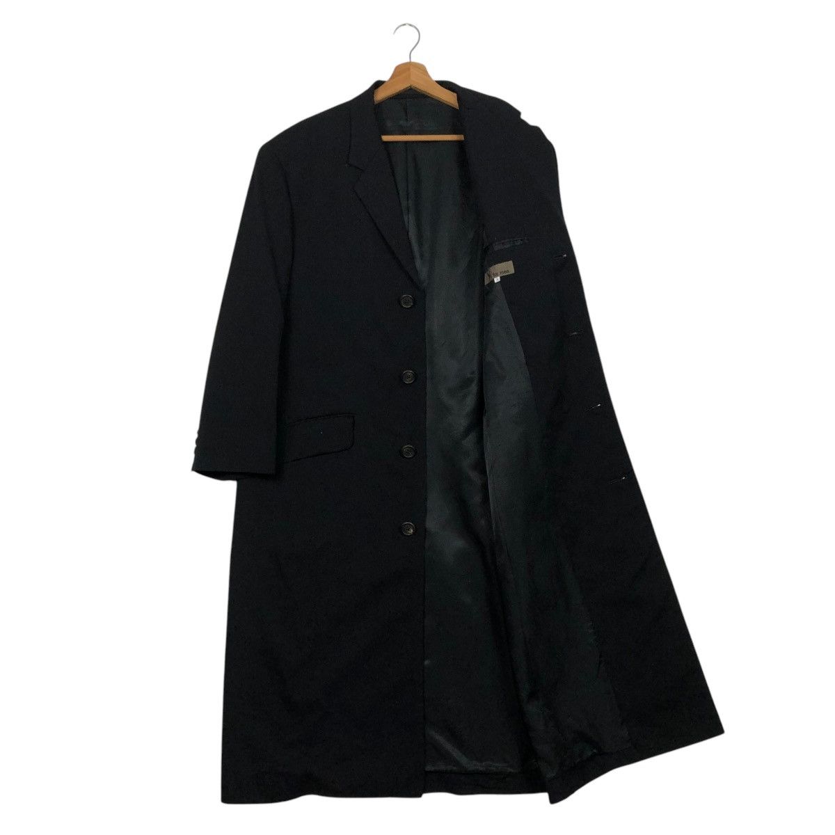 Yohji Yamamoto 🔥ICONIC RICH BLACK WOOL LONG JACKET Y’S FOR MEN JACKET Size US S / EU 44-46 / 1 - 13 Thumbnail