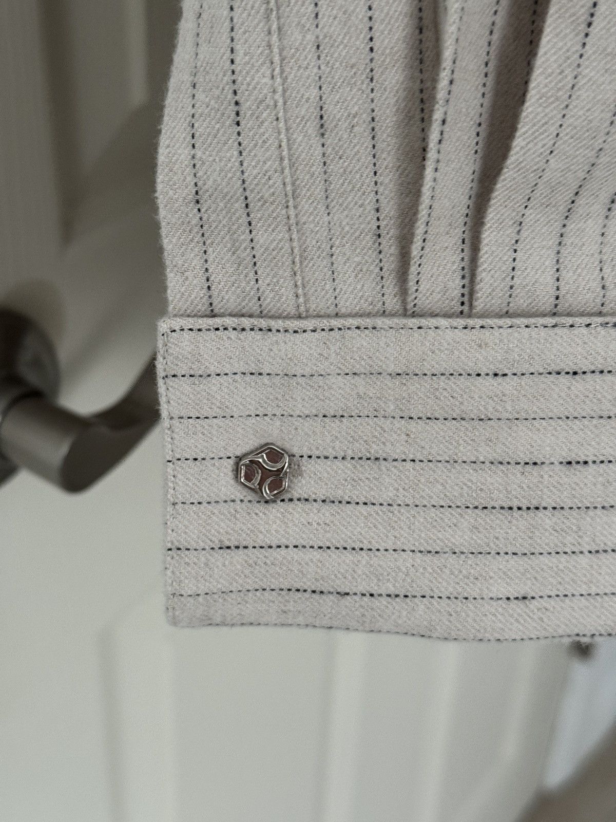 CMMAWEAR Silas Dress Shirt in Cotton and Linen-Wool Size US M / EU 48-50 / 2 - 3 Thumbnail