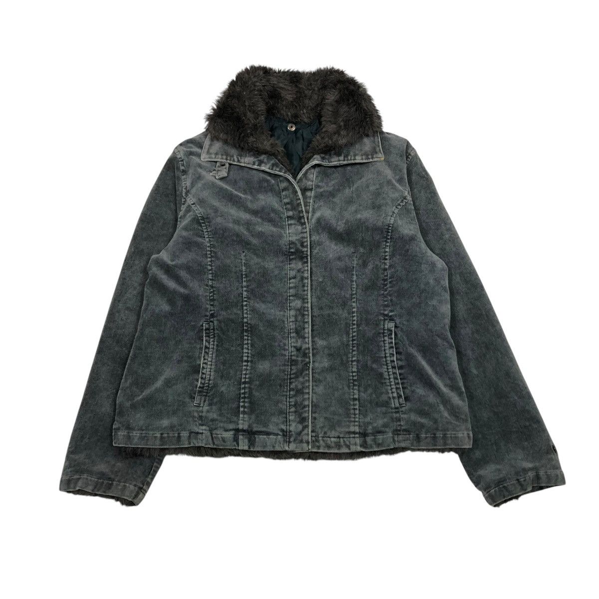 Japanese Brand × Vintage 🔥VINTAGE CROPPED BIKER JACKET DOUBLE COLLAR FUR ISSEY MIYAKE Size US S / EU 44-46 / 1 - 1 Thumbnail