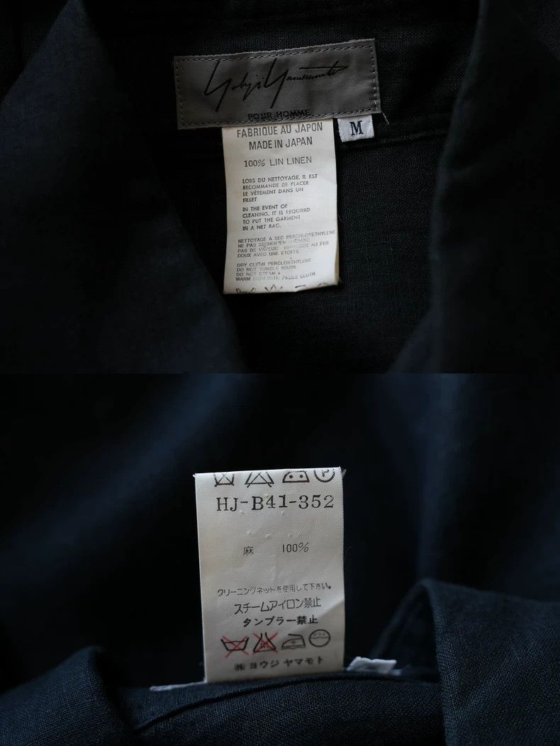 Yohji Yamamoto Yohji Yamamoto 98SS Linen Vermilion Button Embroidered Flor Size US M / EU 48-50 / 2 - 7 Thumbnail