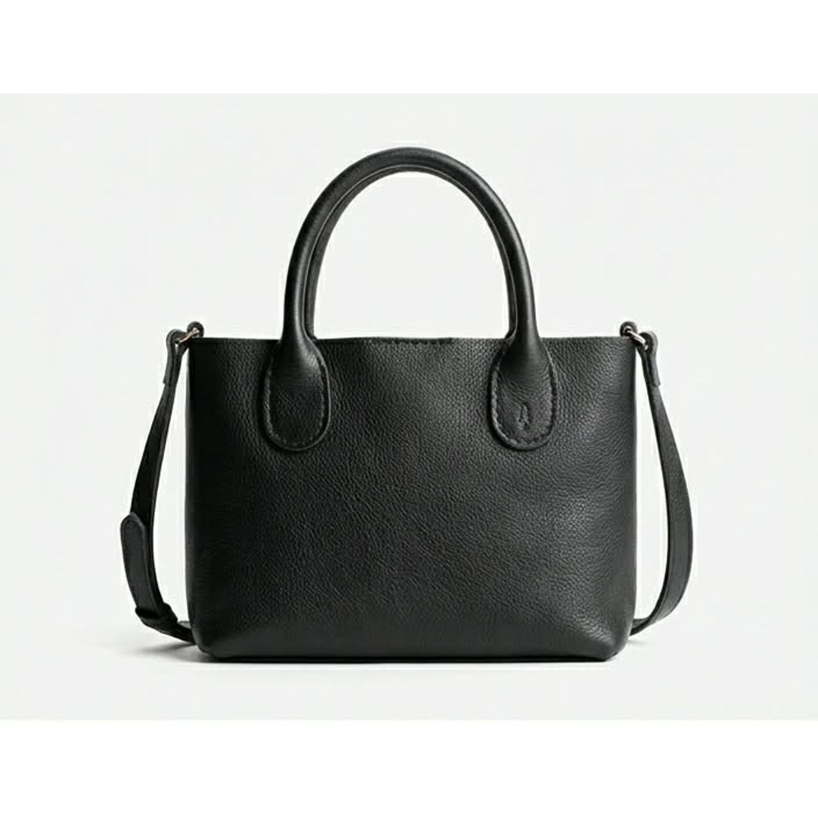 Portland Leather Portland Leather Goods Raindrop Crossbody Bag Pebbled Black Size ONE SIZE - 2 Thumbnail