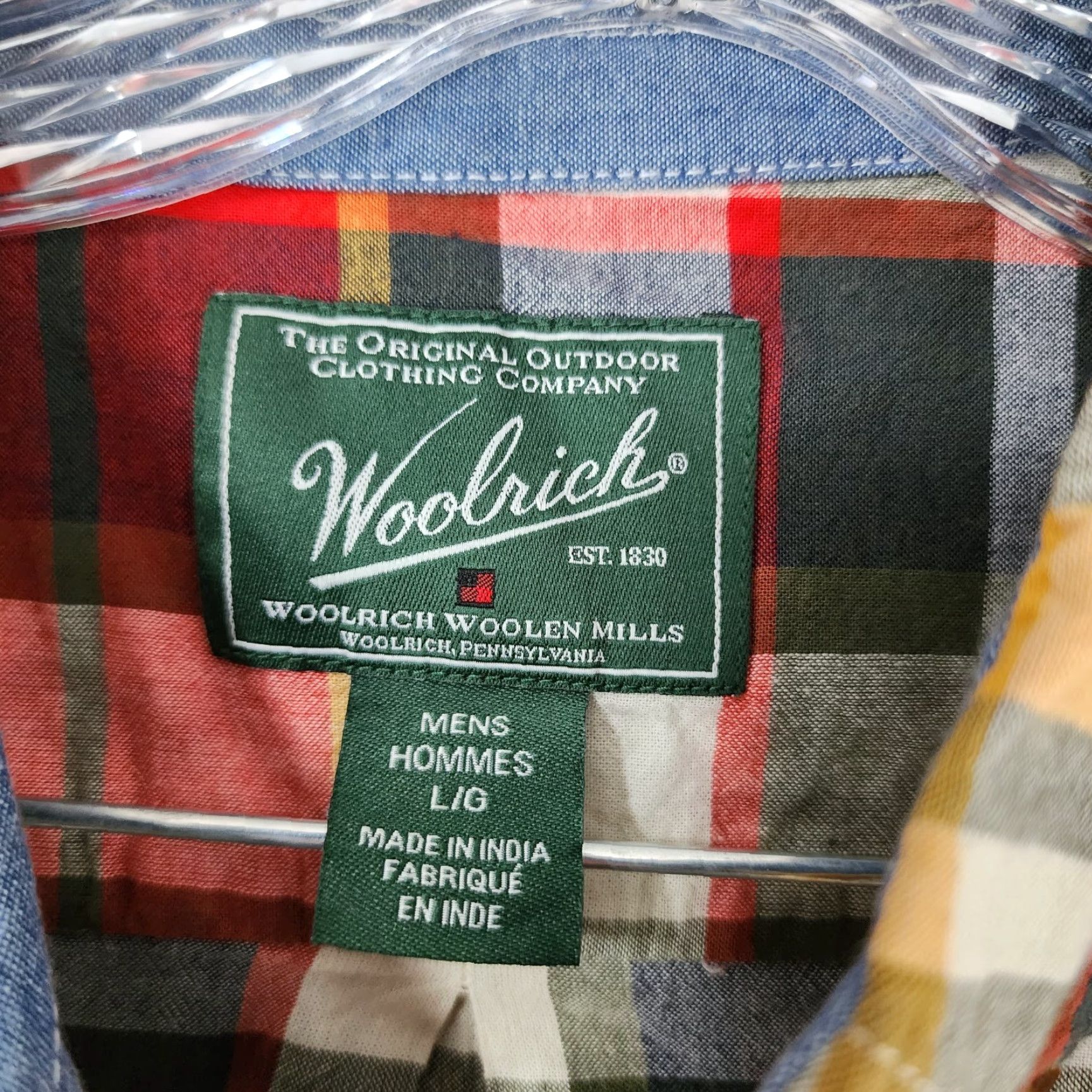 Vintage Woolrich Shirt Men L Short Sleeve Button-Up Plaid Red Green Woolrich Plaid Shirt 90s? (Adjusting: but no new details) Size US 33 - 5 Thumbnail