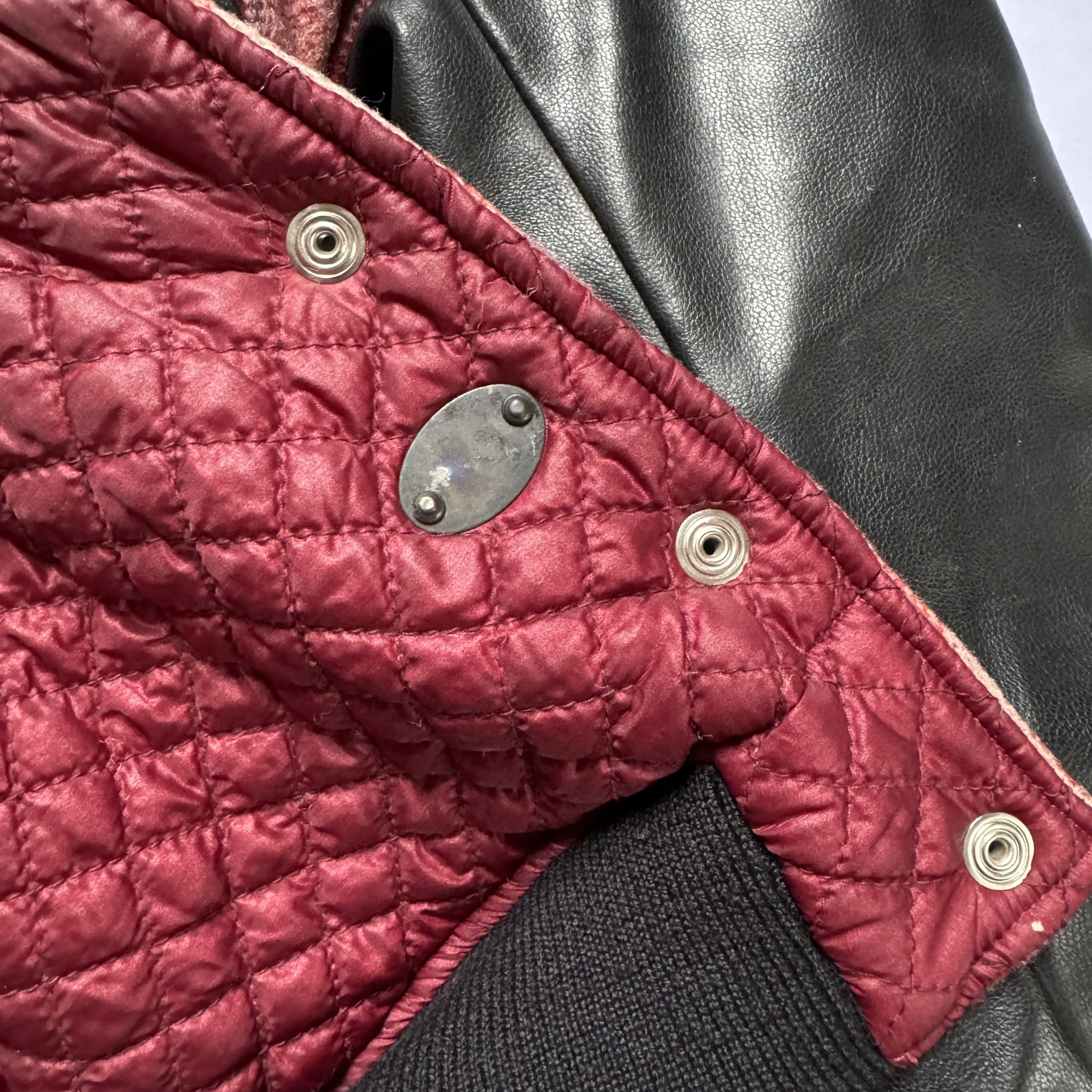 Jean Paul Gaultier × Vintage JEAN PAUL JUNIOR GAULTIER 80S WOOL LEATHER BOMBER JACKET Size M / US 6-8 / IT 42-44 - 6 Thumbnail