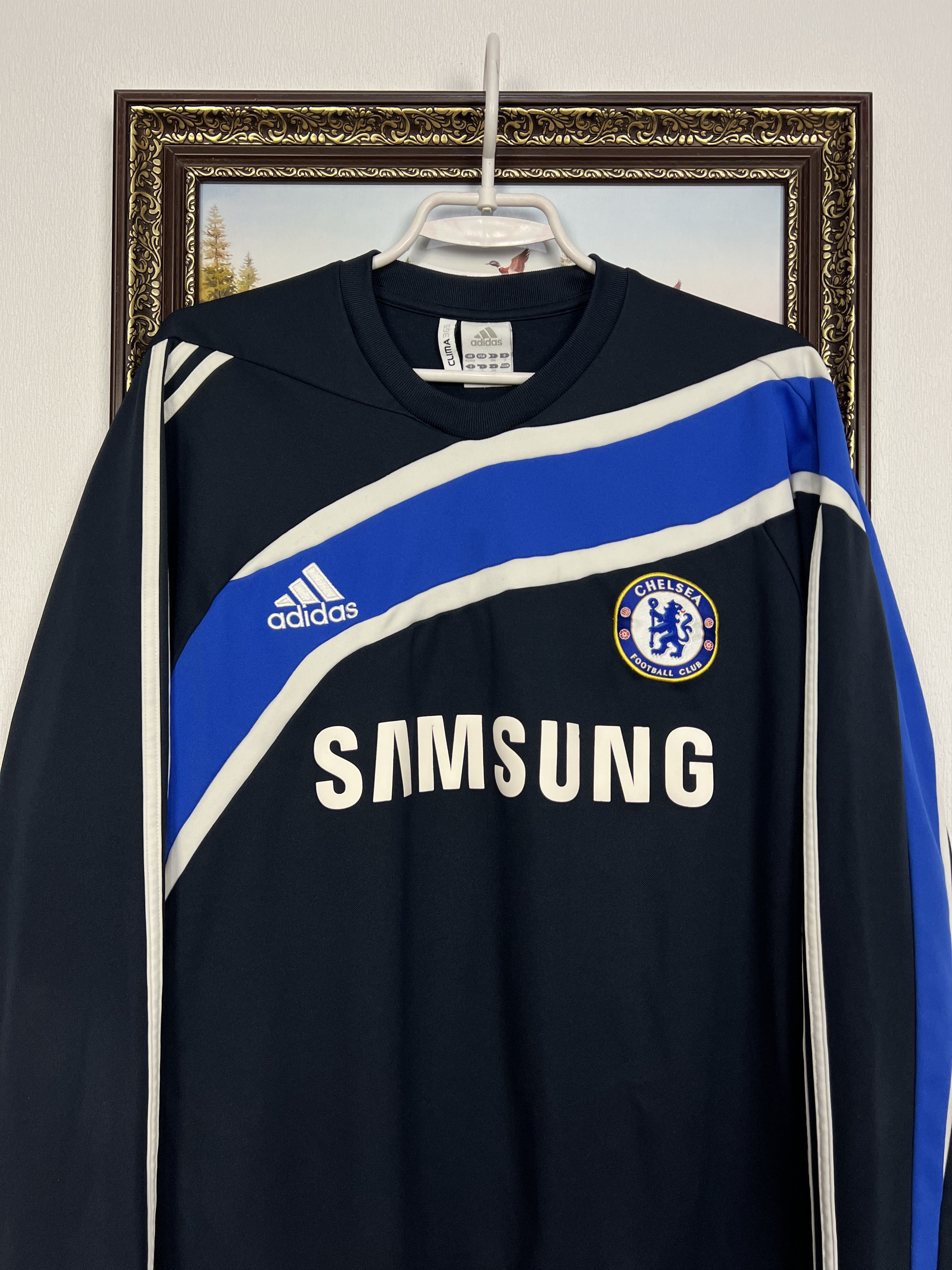 Adidas Chelsea Football Sweatshirt Soccer Crewneck Track Top Size US L / EU 52-54 / 3 - 2 Thumbnail