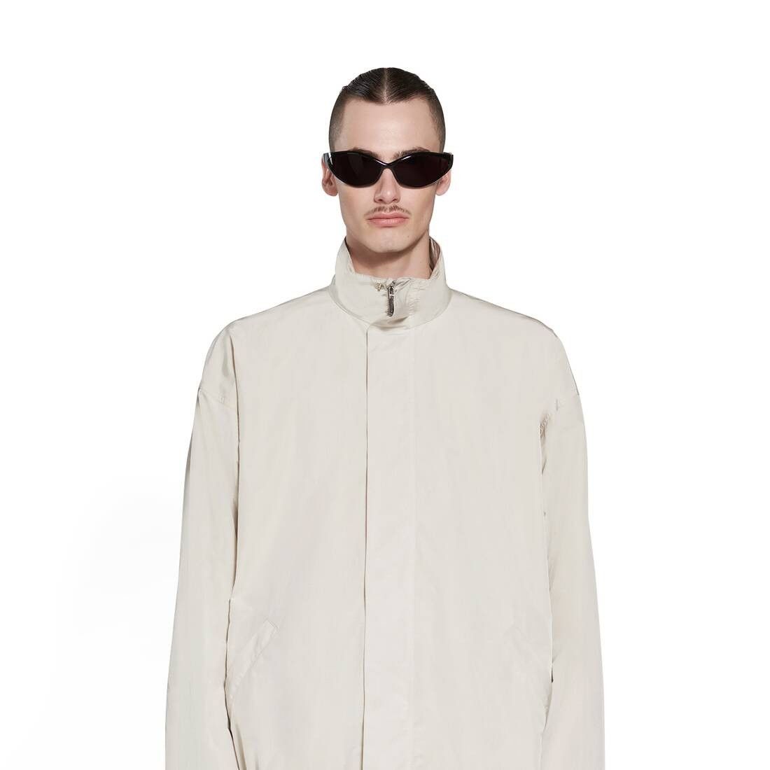 Balenciaga o1bcso1str0425 Minimal Tracksuit Jacket in Beige Size US XS / EU 42 / 0 - 5 Thumbnail