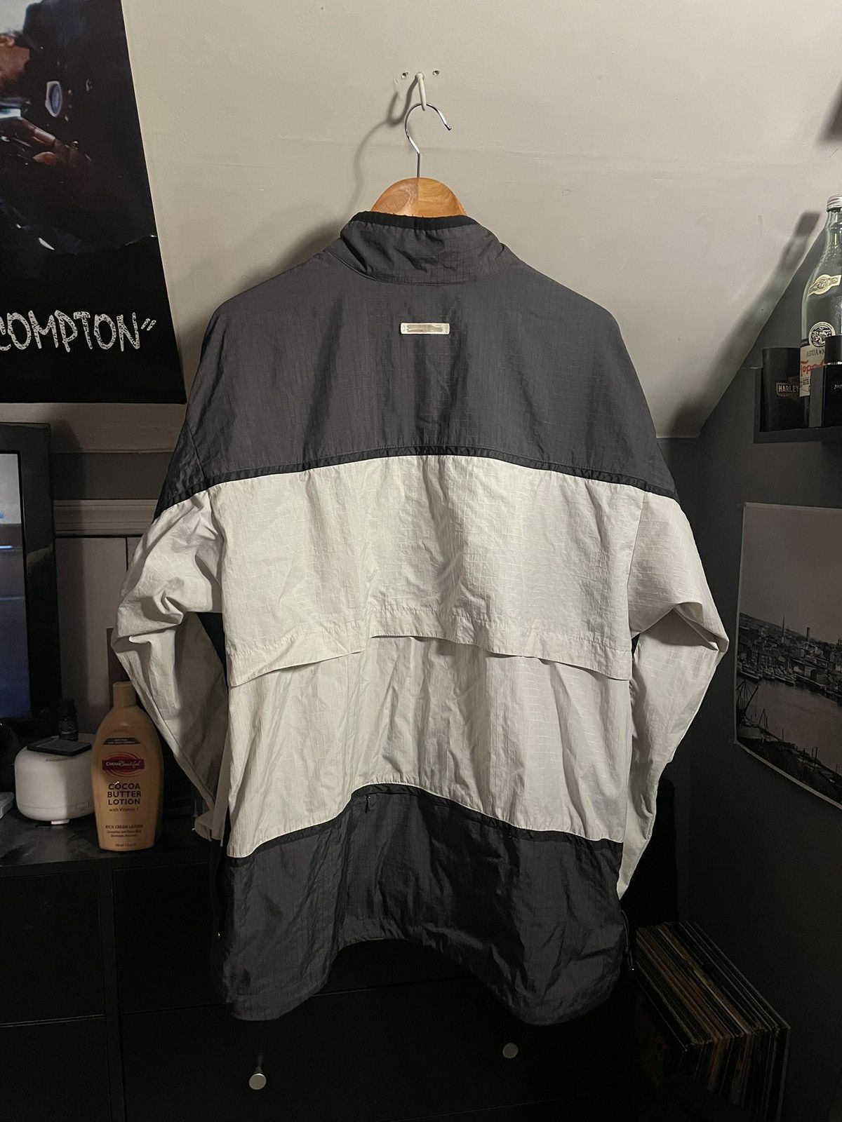 Nike Vintage 90’s Nike rib stop 3m reflective zip up wind breaker Size US XL / EU 56 / 4 - 4 Thumbnail