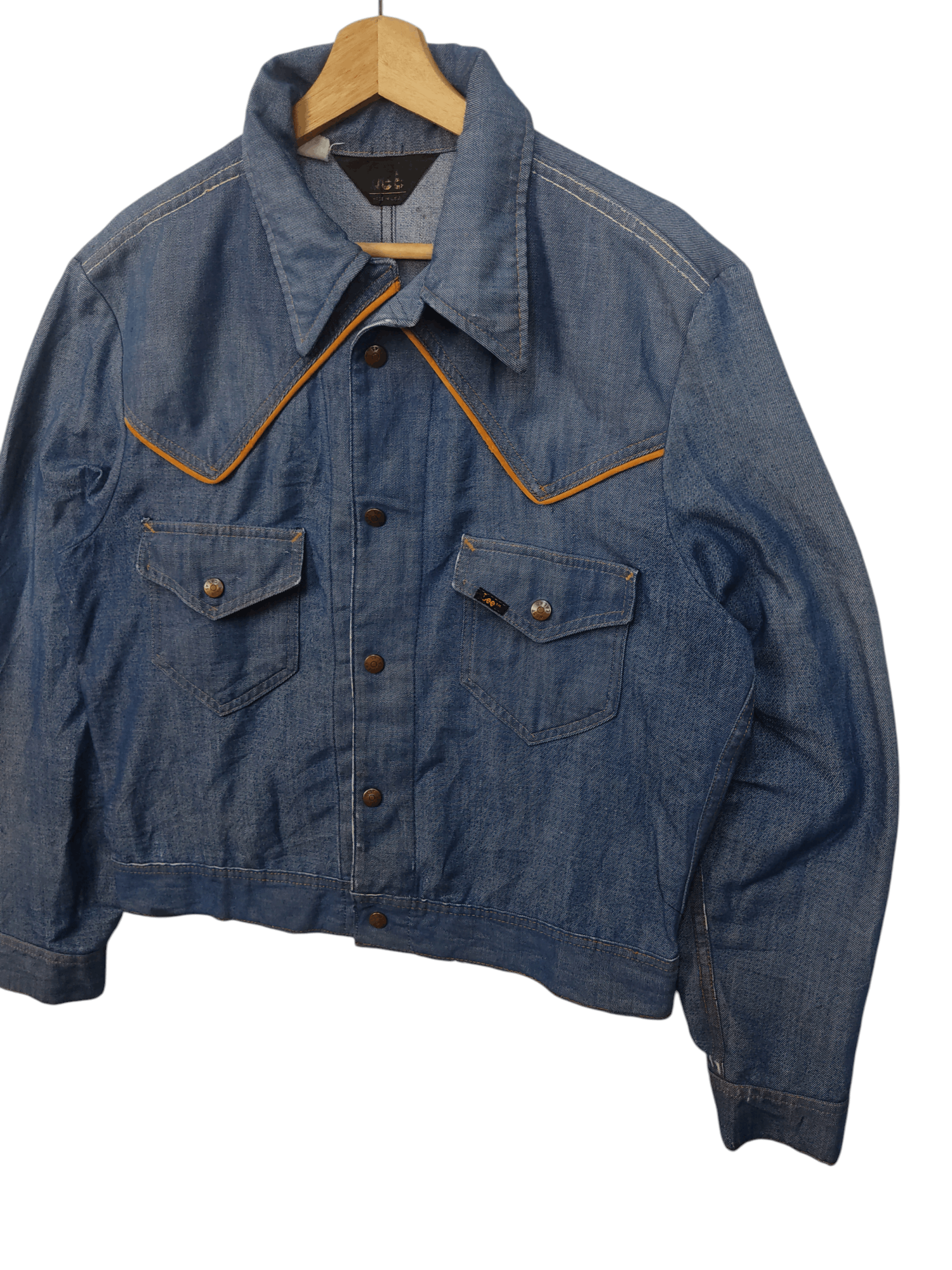 Lee × Vintage Vintage Distressed 70's Lee Western Denim jacket Size US XL / EU 56 / 4 - 2 Thumbnail