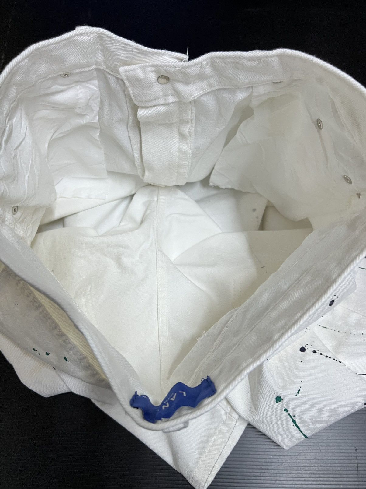 Other 🔥HOT DROPS🔥ART PAINT DESIGN WHITE DENIM PANTS Size US 34 / EU 50 - 6 Thumbnail