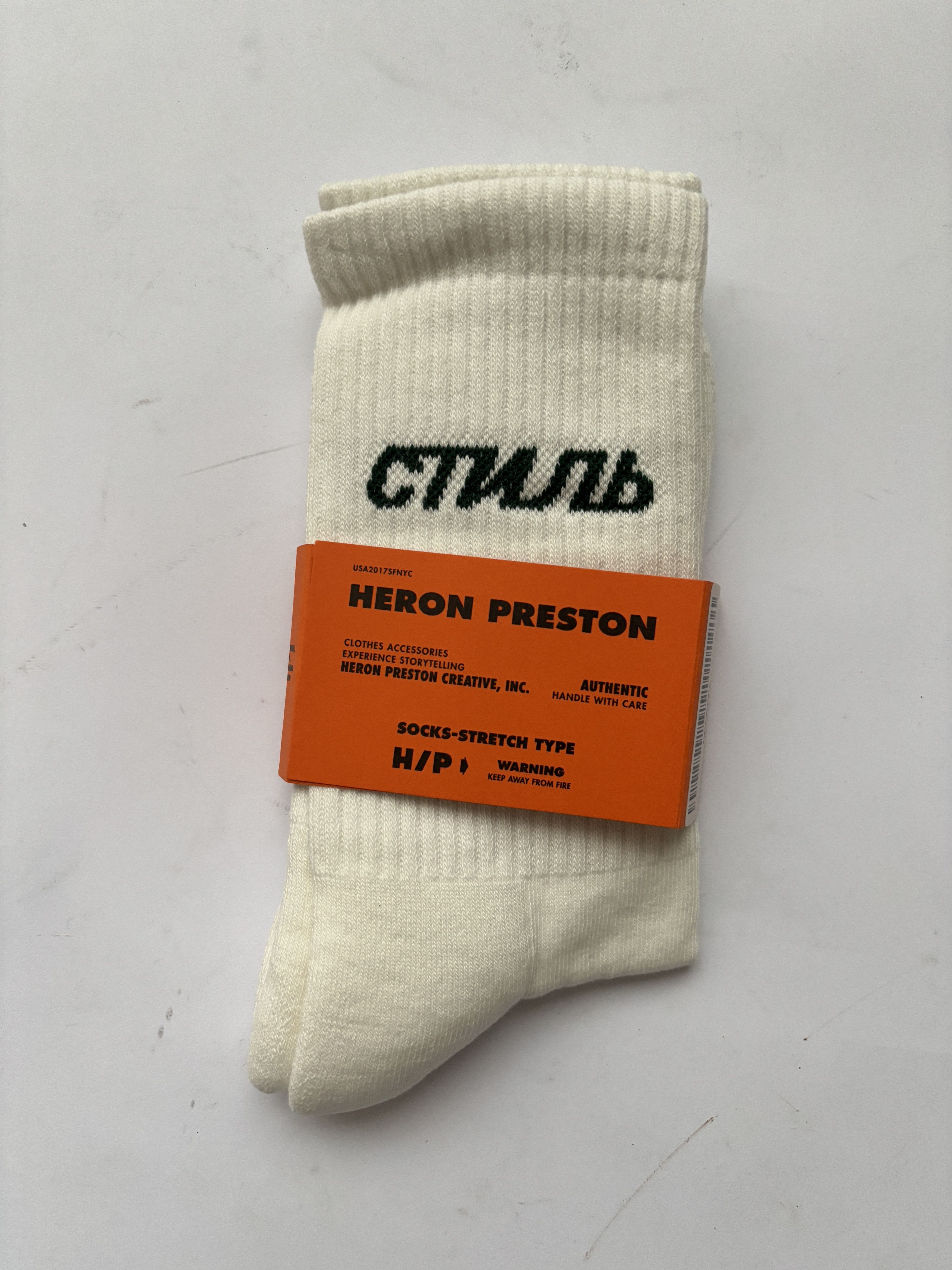 Heron Preston ⚡️QUICK SALE⚡️Bundle Pack 4 Heron Preston White CTNMB Socks Size ONE SIZE - 3 Thumbnail