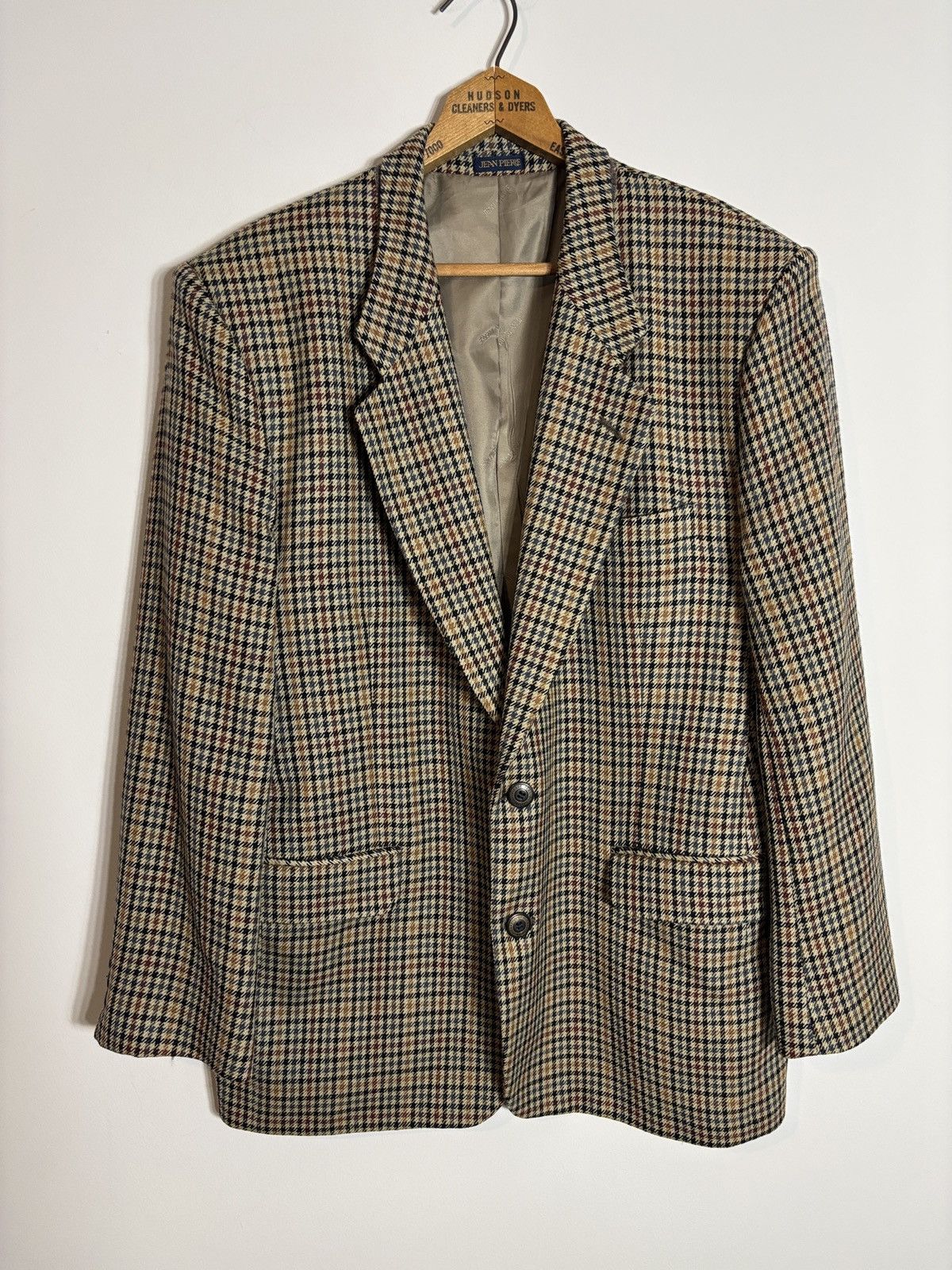 Vintage Vintage Jean Pierre Wool Plaid Blazer Size 42L - 1 Thumbnail