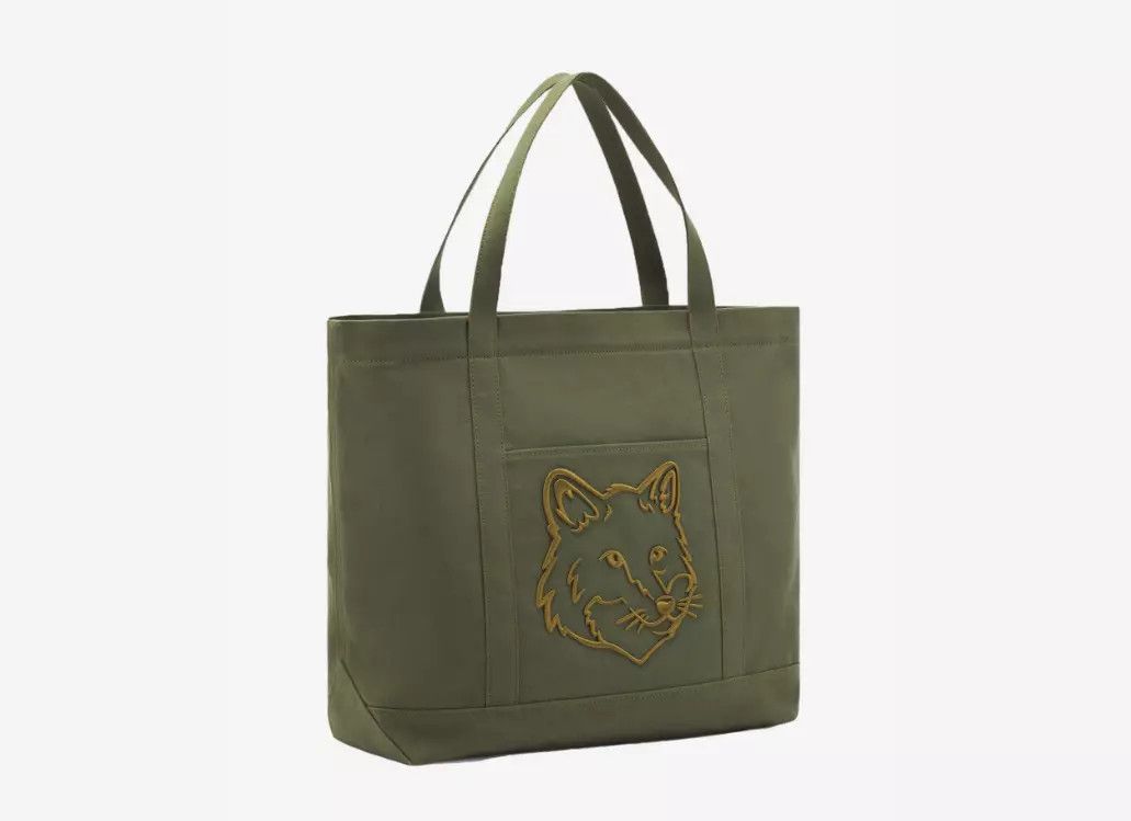 Maison Kitsune MAISON KITSUNÉ Paris FOX HEAD LARGE TOTE Size ONE SIZE - 9 Thumbnail