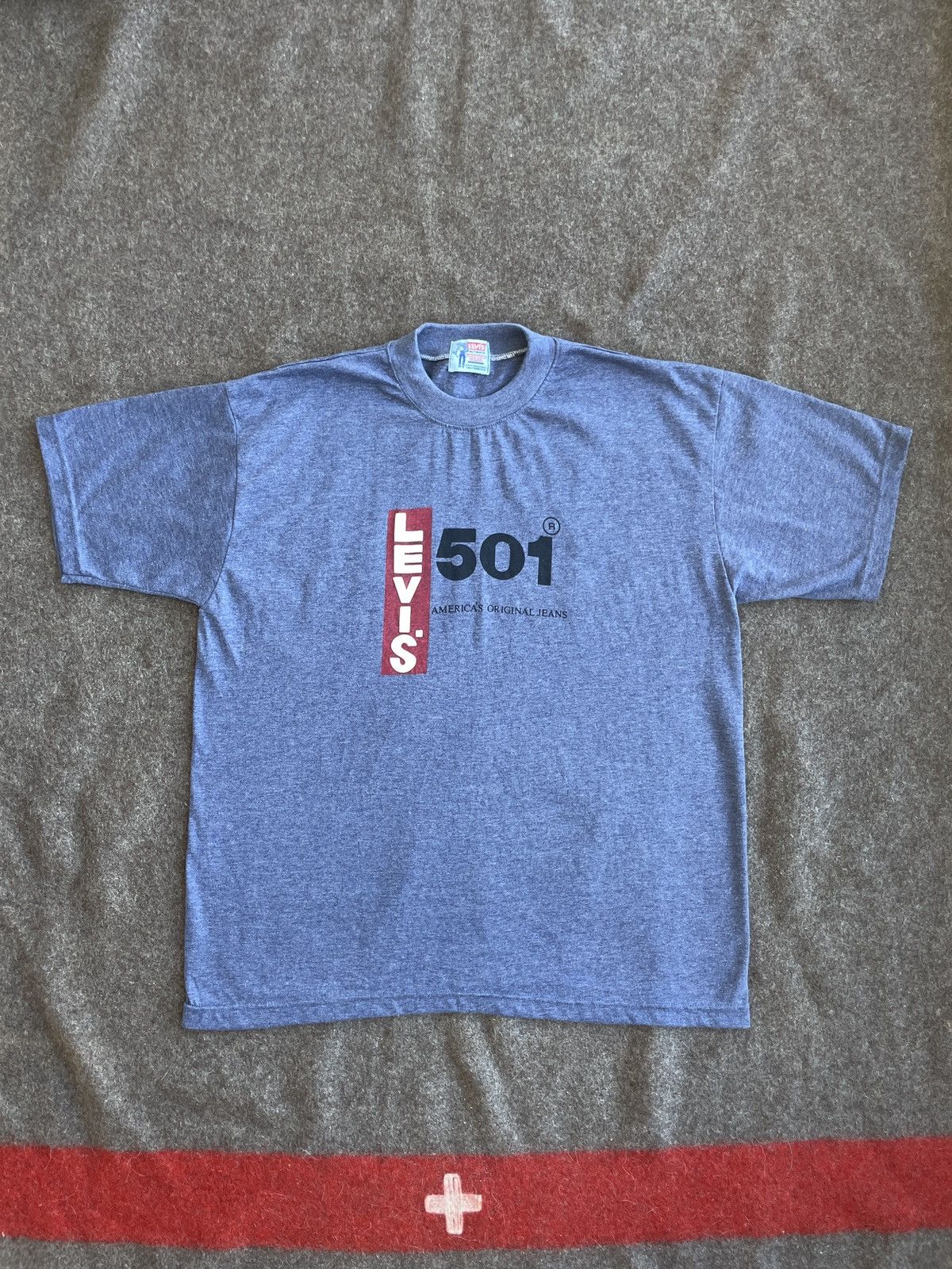 Levi's 90s Levi’s 501 Big E T-Shirt Size US M / EU 48-50 / 2 - 1 Thumbnail