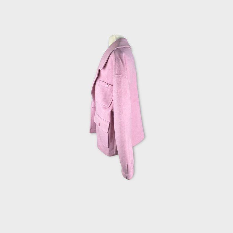 Nordstrom Aves Les Filles | Lavender Pink Coat | Size Large Size L / US 10 / IT 46 - 2 Thumbnail