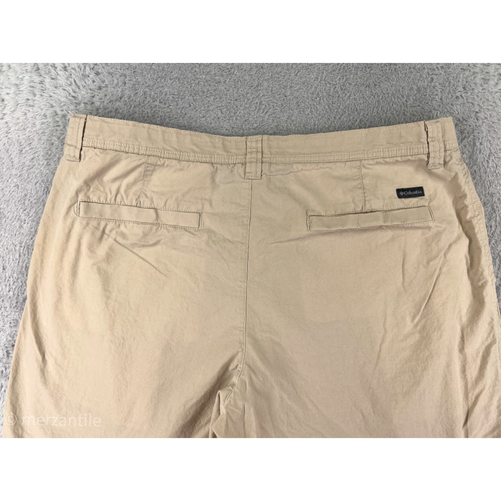 Vintage Columbia Shorts Mens 38 Beige Khaki Cotton Blend Twill Casual Size US 38 / EU 54 - 5 Thumbnail