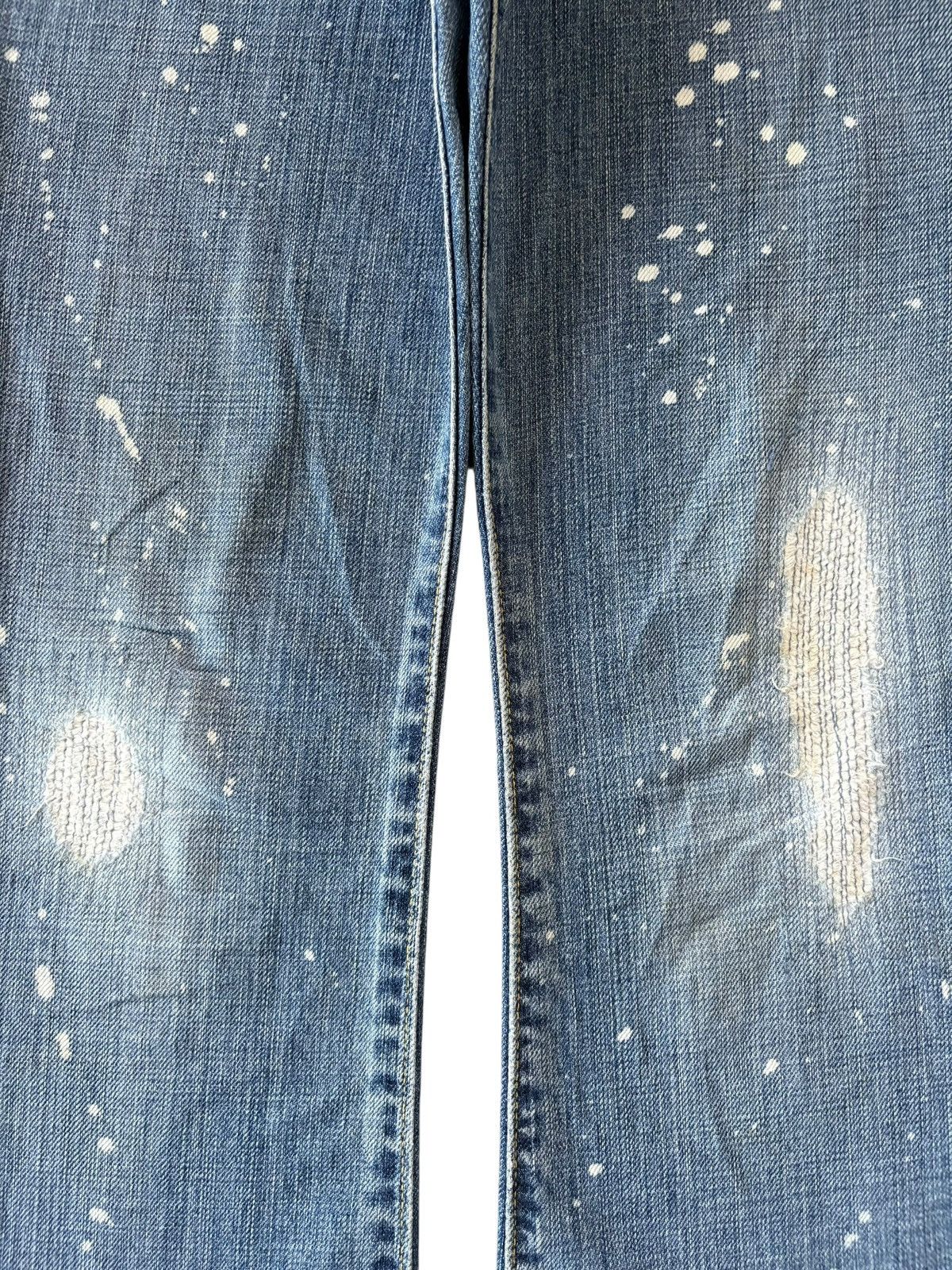 Paper Denim & Cloth Vintage Paper Denim Cloth Painted Distress Flare Jeans Size 27" / US 4 / IT 40 - 3 Thumbnail